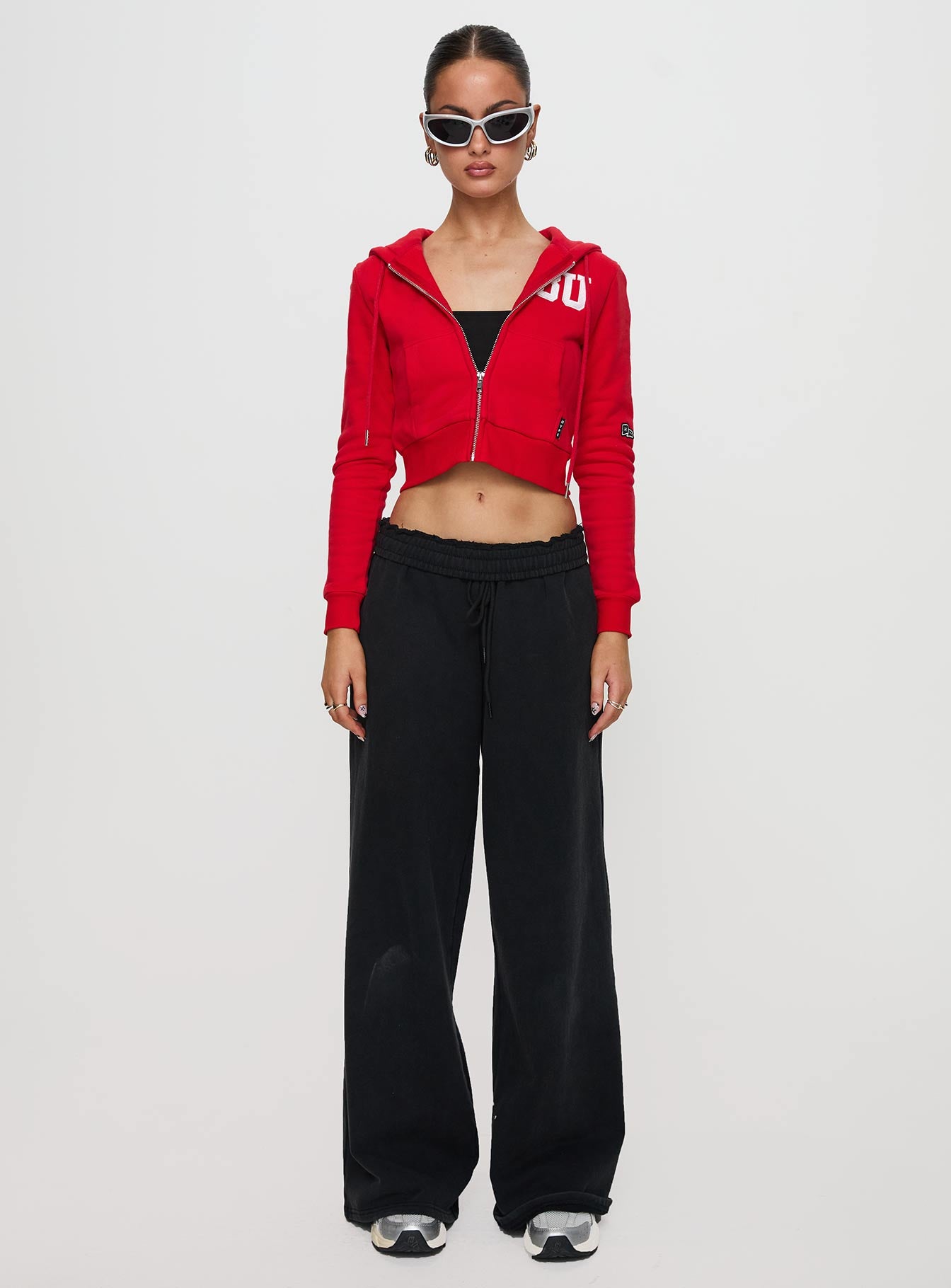 BU MIA Zip Sweater Red Outlet Low Pice Fee Shipping