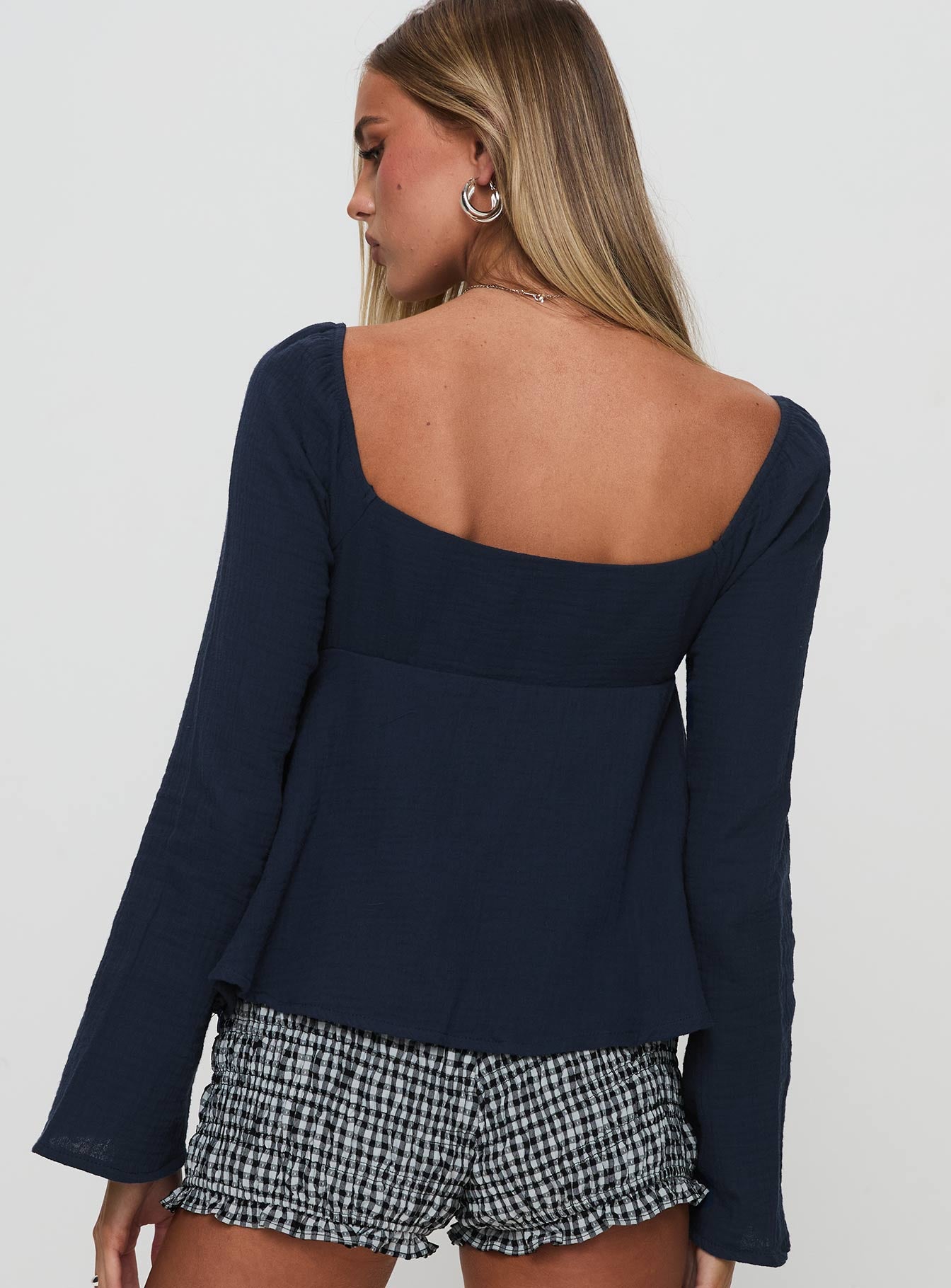 Khalea Long Sleeve Top Navy Buy Cheap Manchester Great Sale