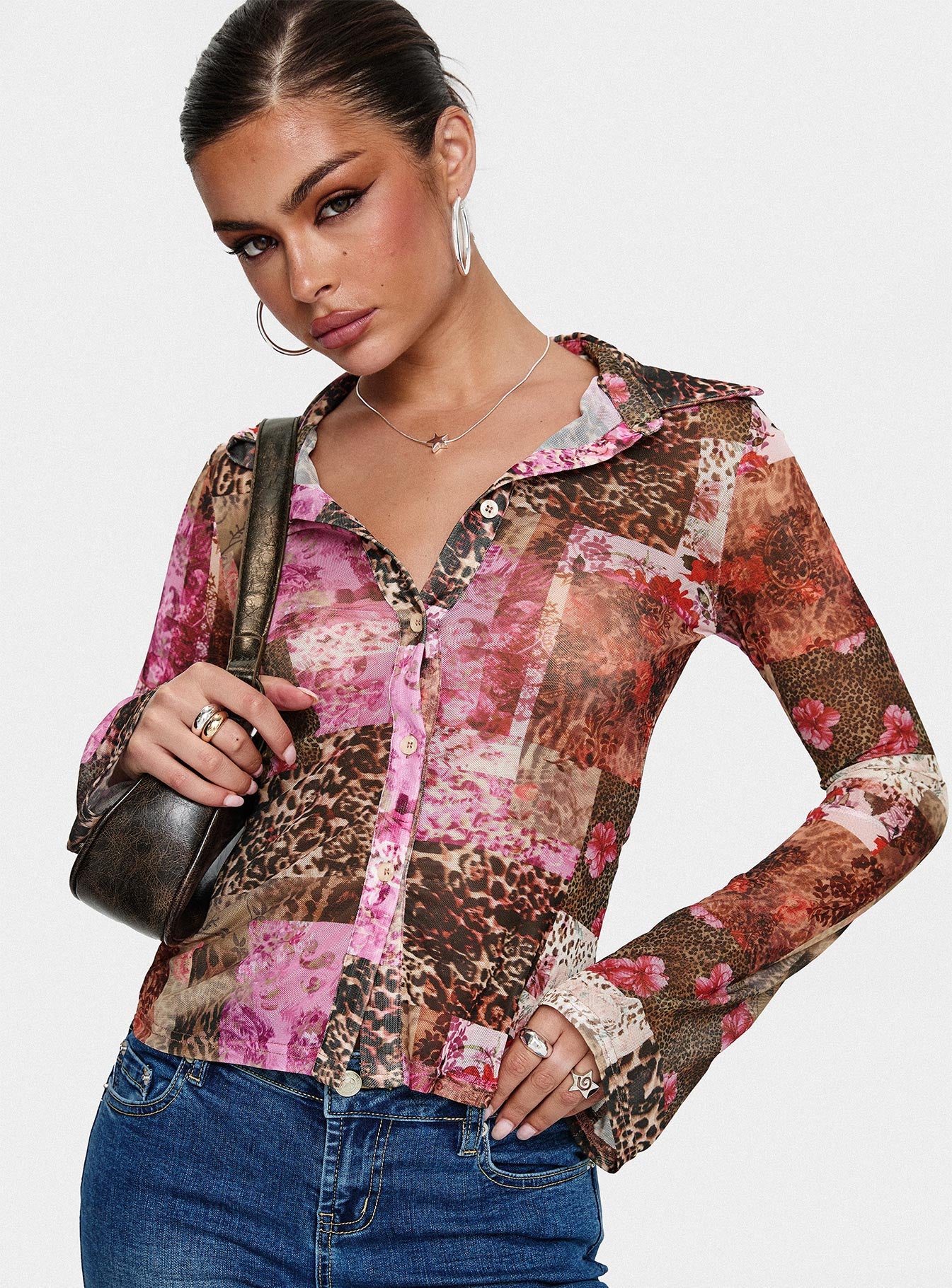 Maribou Long Sleeve Top Multi Deals Cheap Pice