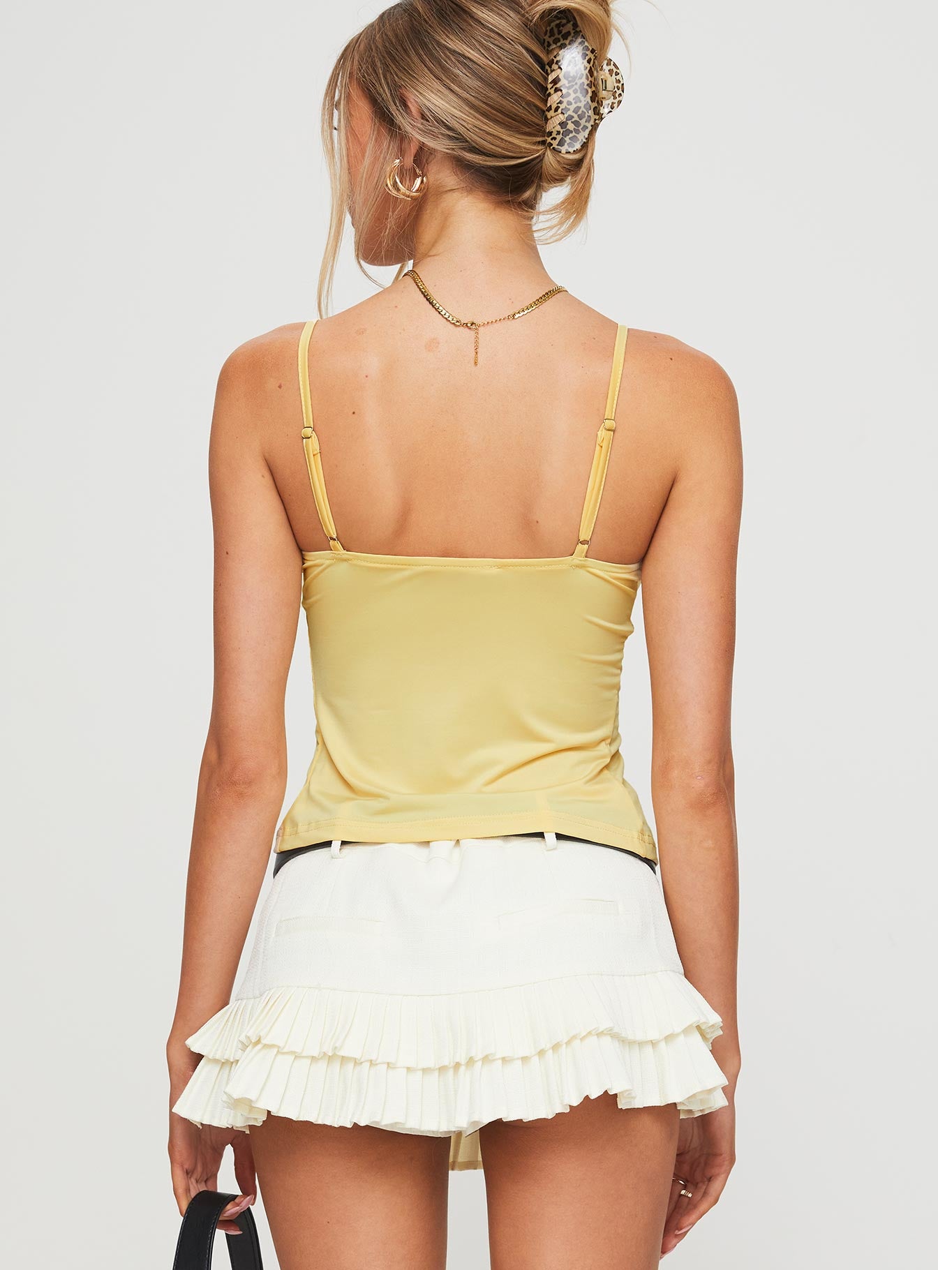 Marcio Lace Top Yellow Perfect Sale Online