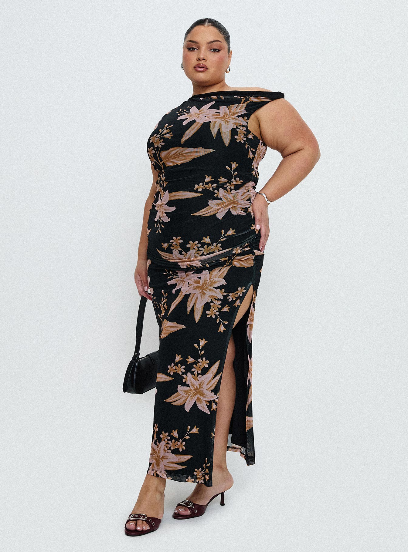 Goldrush Maxi Dress Black Floral Cheap Sale Low Pice