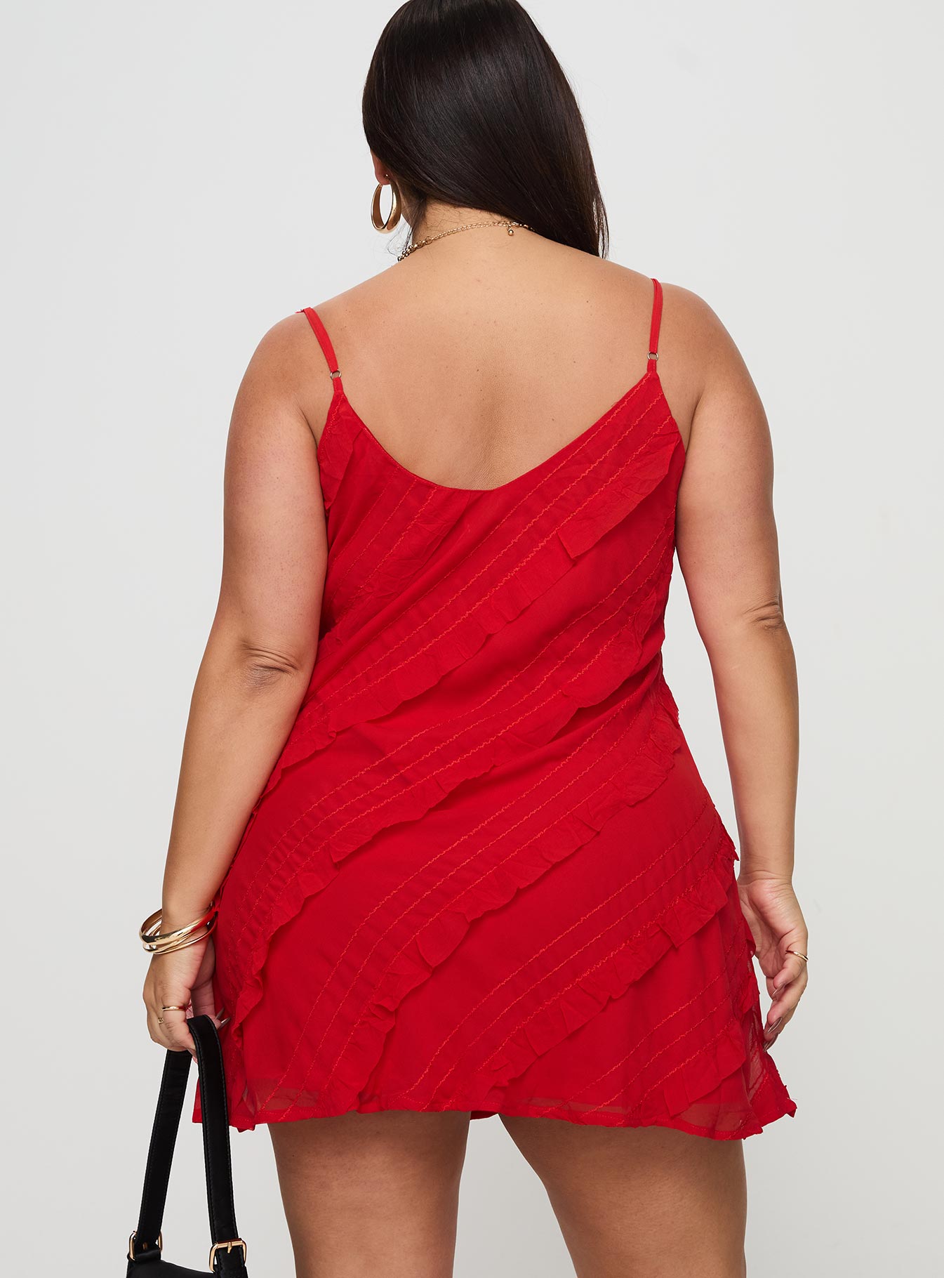 Lars Mini Dress Red Curve Discount Latest