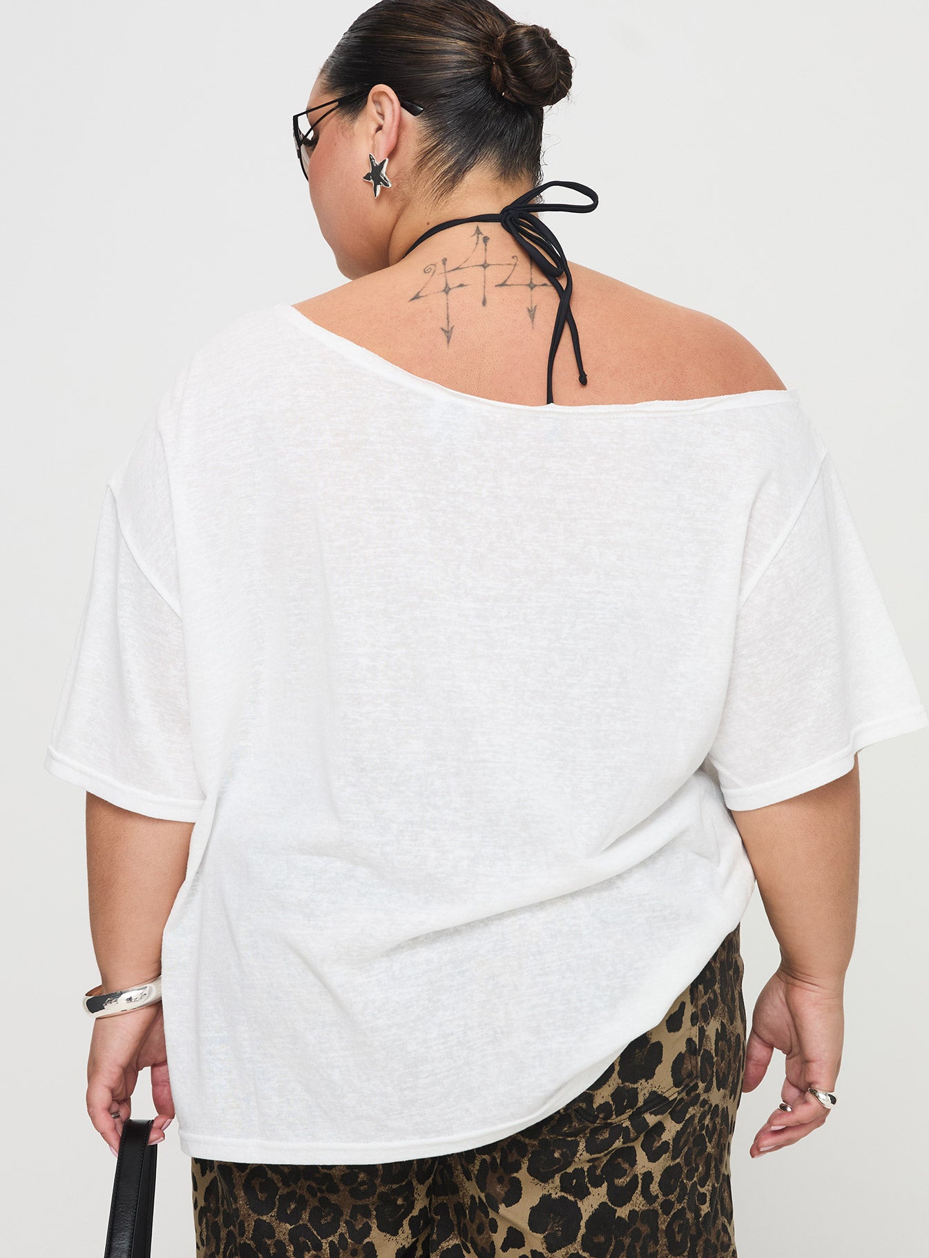 Kippa Off The Shoulder Tee White Curve Cheap Online Store