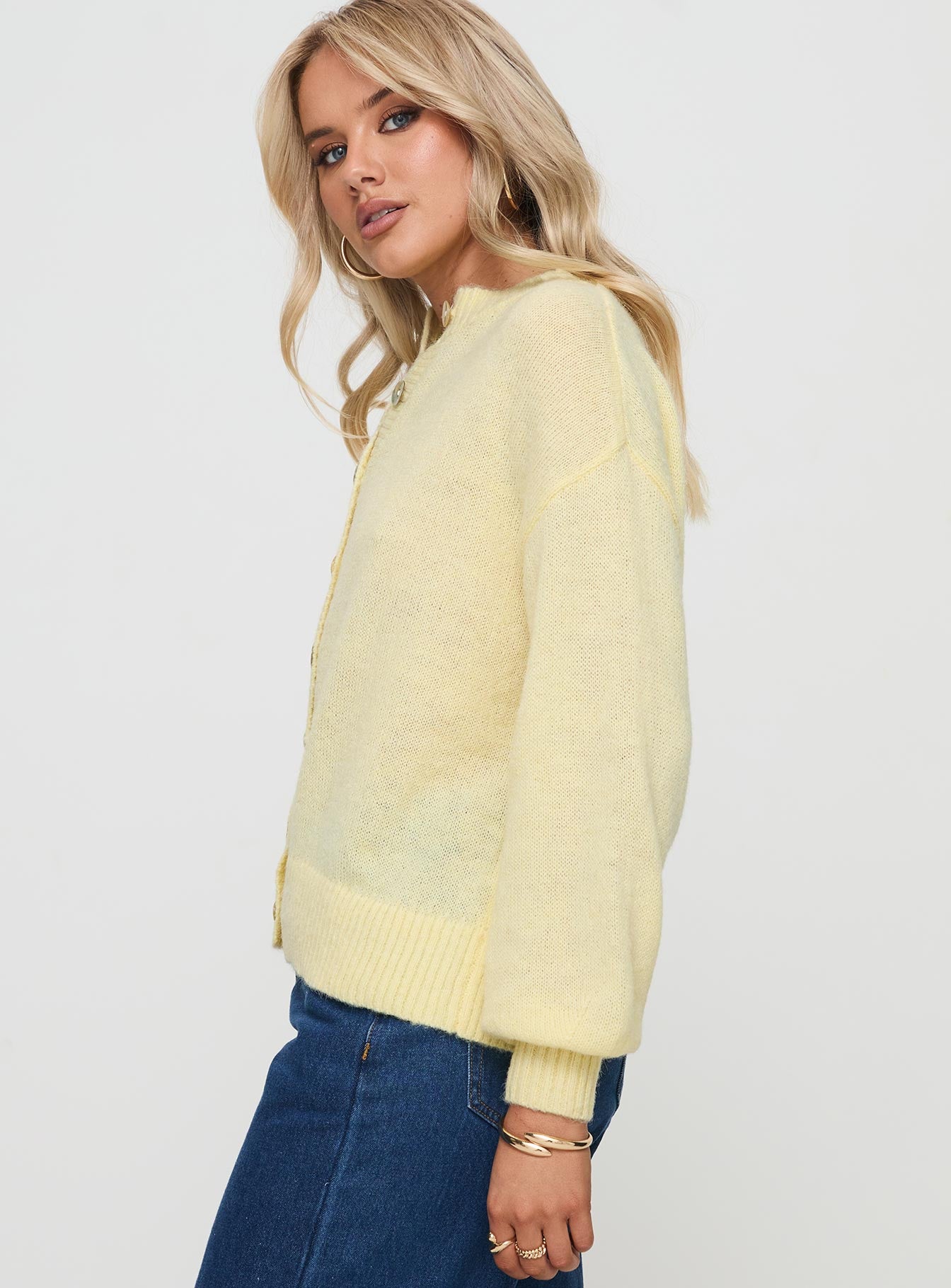 Sunbeam Cardigan Yellow Quality From China Cheap