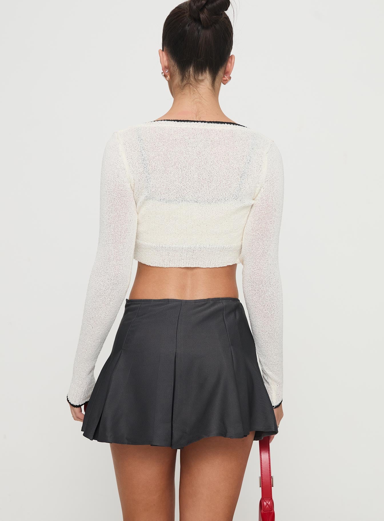 Little Bow Peep Mini Skirt Grey Online Cheap Pice