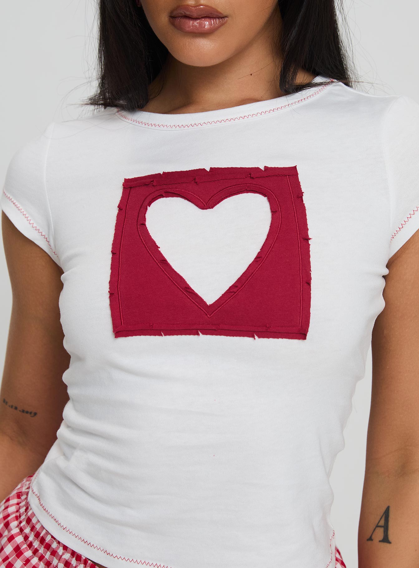 Were Lovers Baby Tee White 2025 Cheap Pice