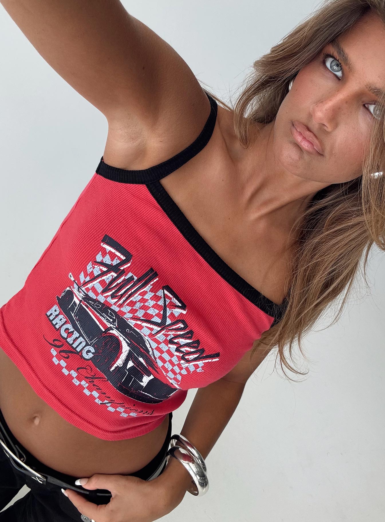 Full Speed Racing Tank Top Red Clearance Pick A Best