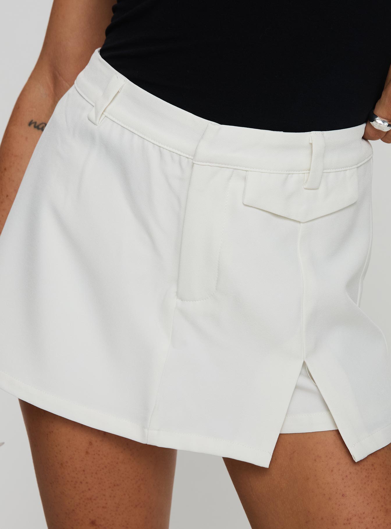 Deuce Split Skort White Marketable Online