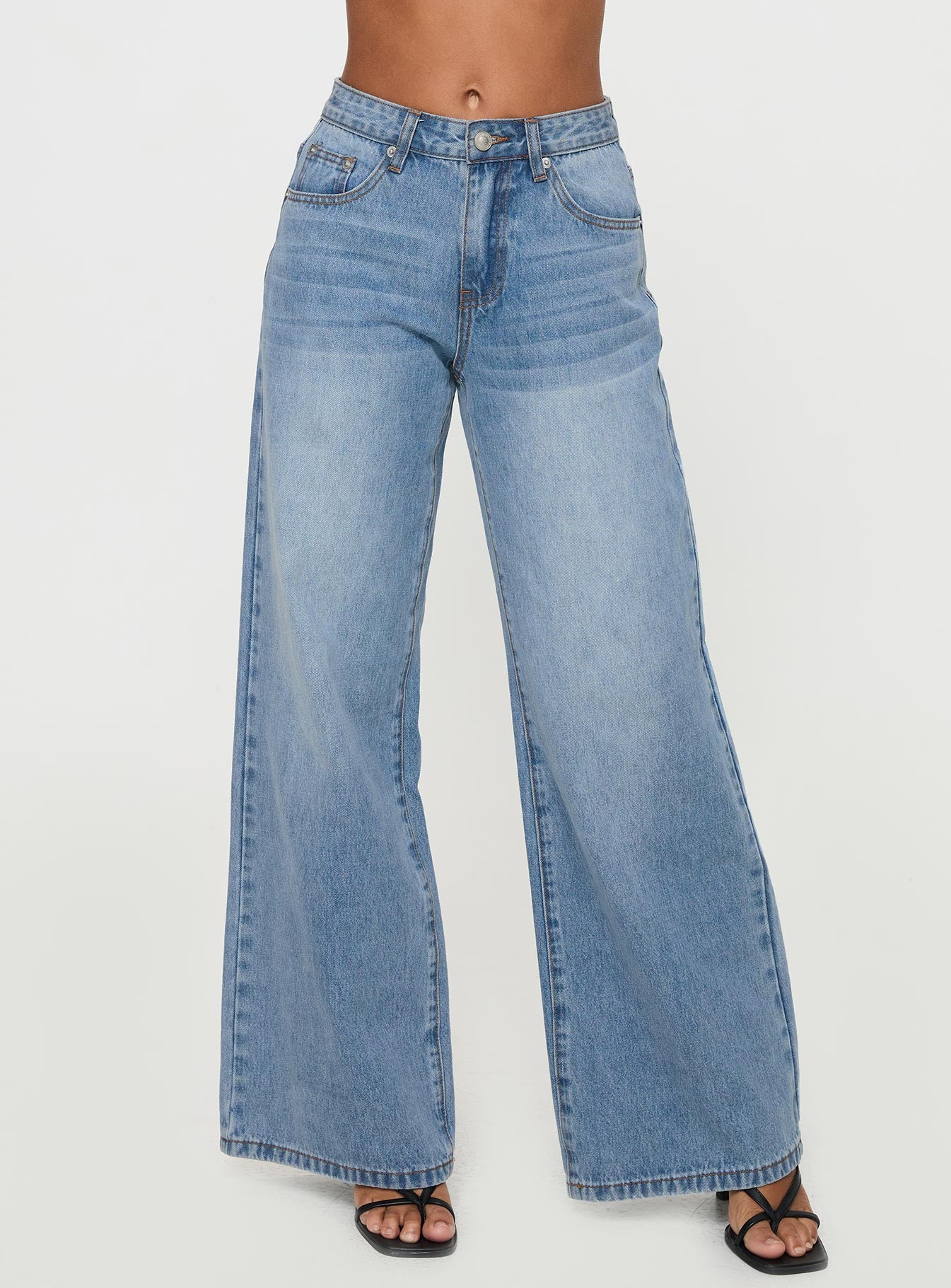 Colemane Mid Rise Denim Jeans Angel Blue Buy Cheap Affordable