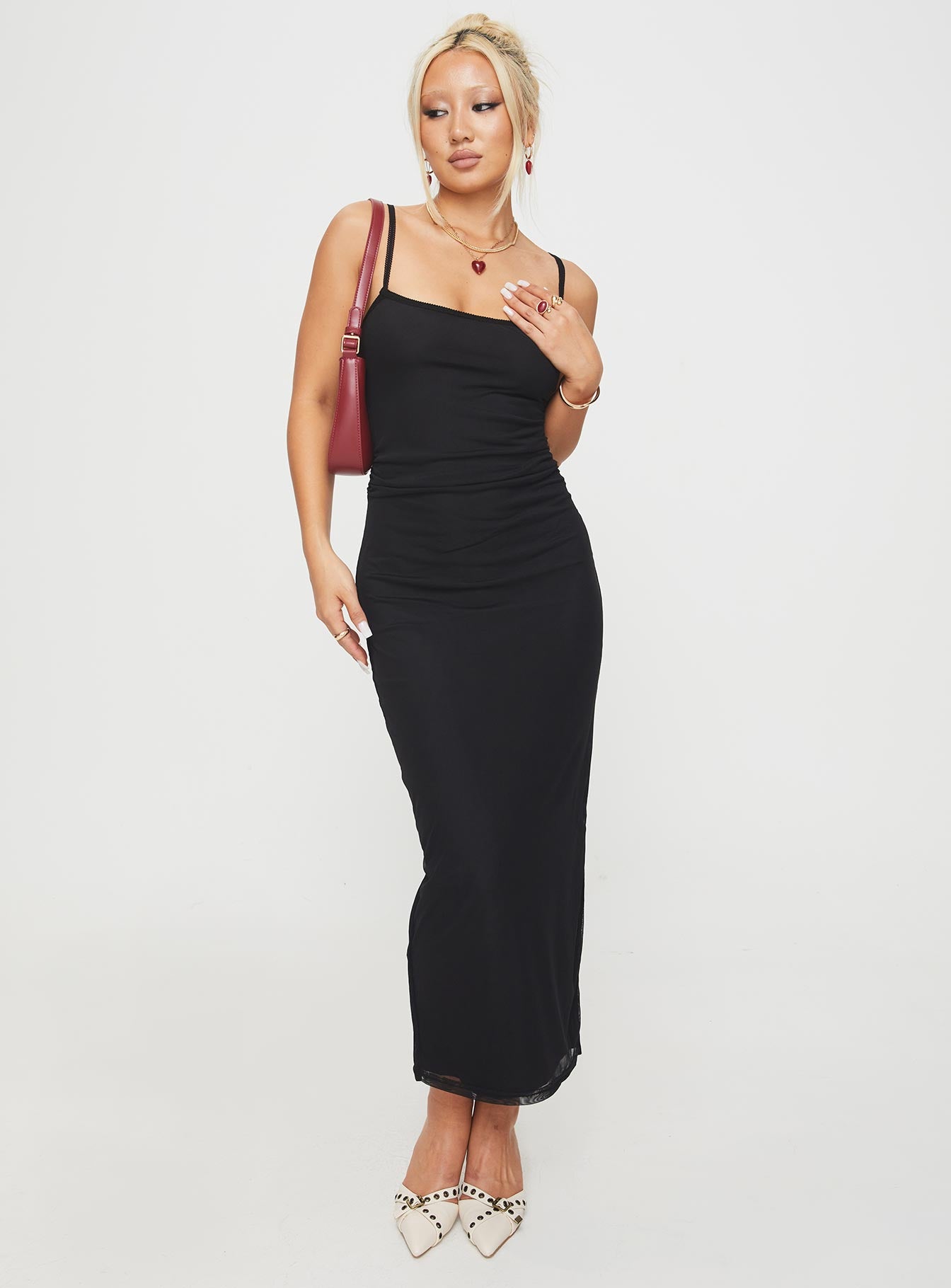 Apolline Maxi Dress Black Buy Cheap Release Dates