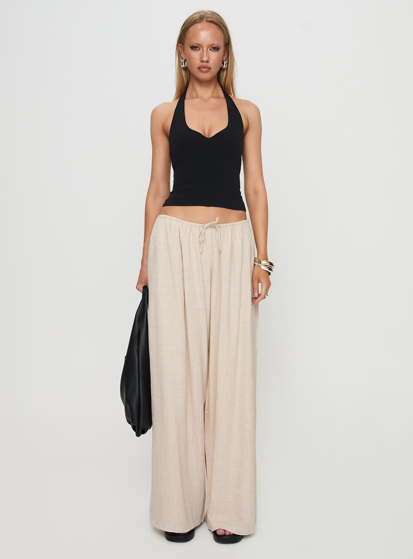 Beach Comber Linen Pant Beige Wide Range Of Online