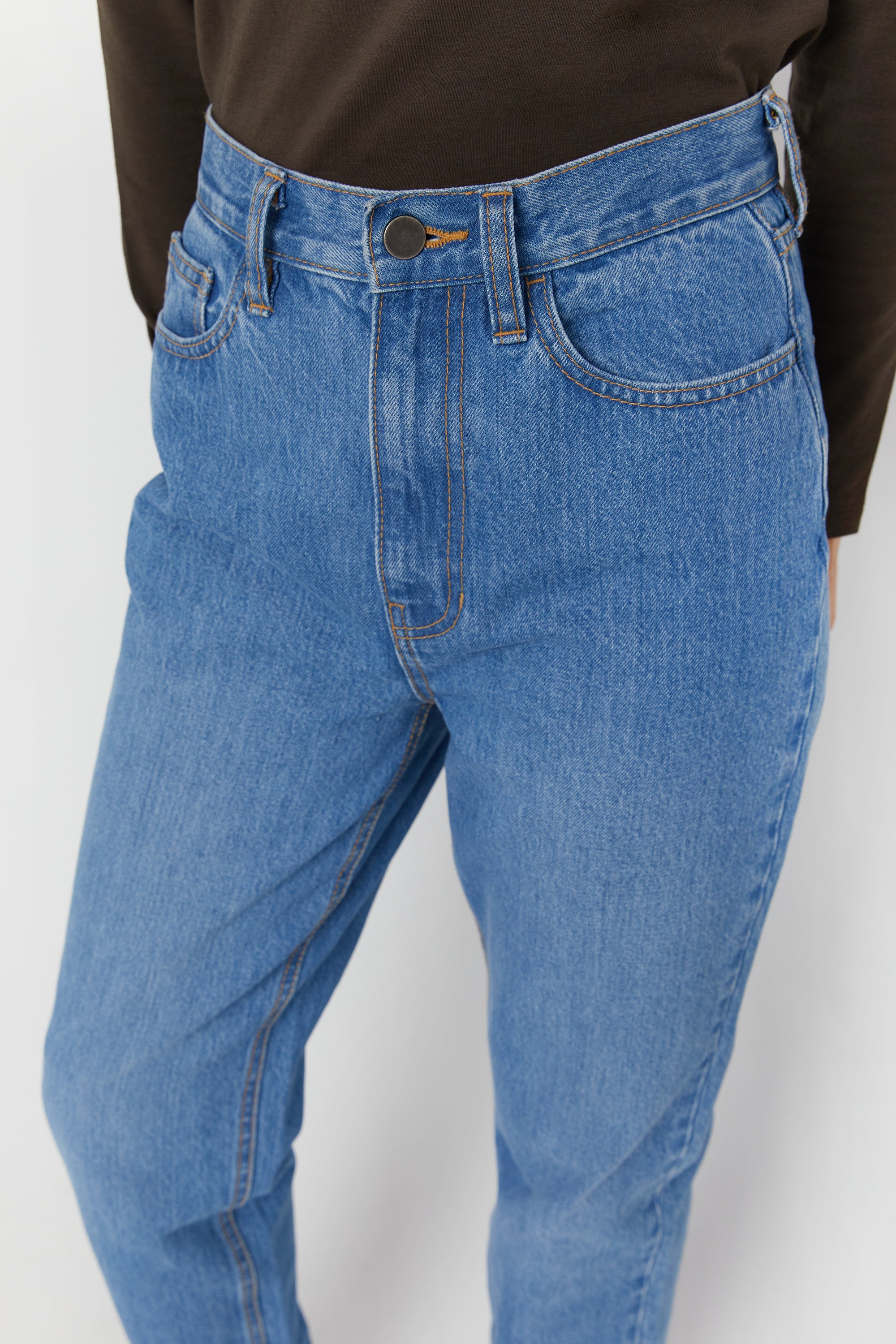 HIGH WAISTED TAPERED JEANS Popular Sale Online