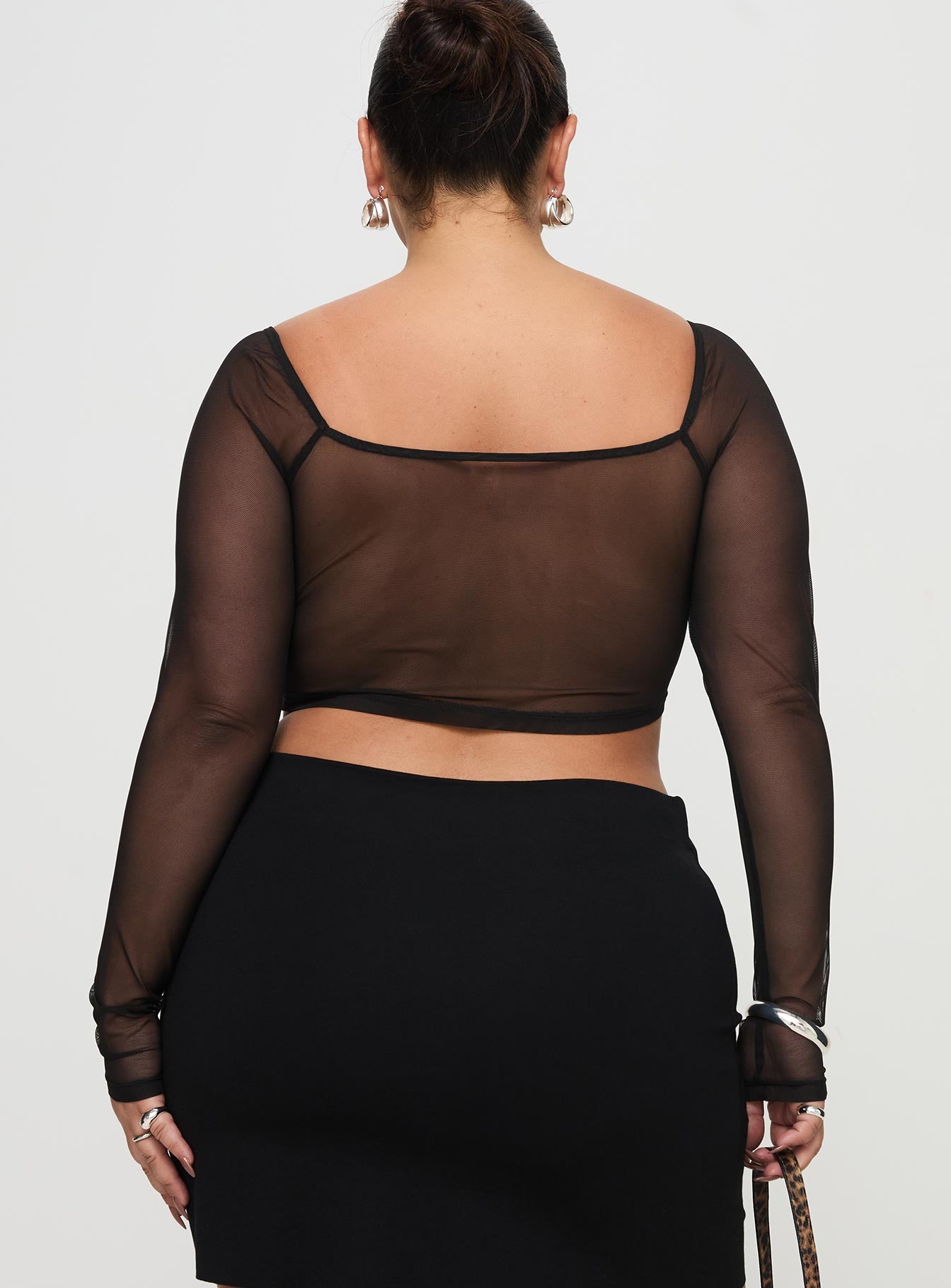 Maranta Long Sleeve Top Black Curve Pre Order Online