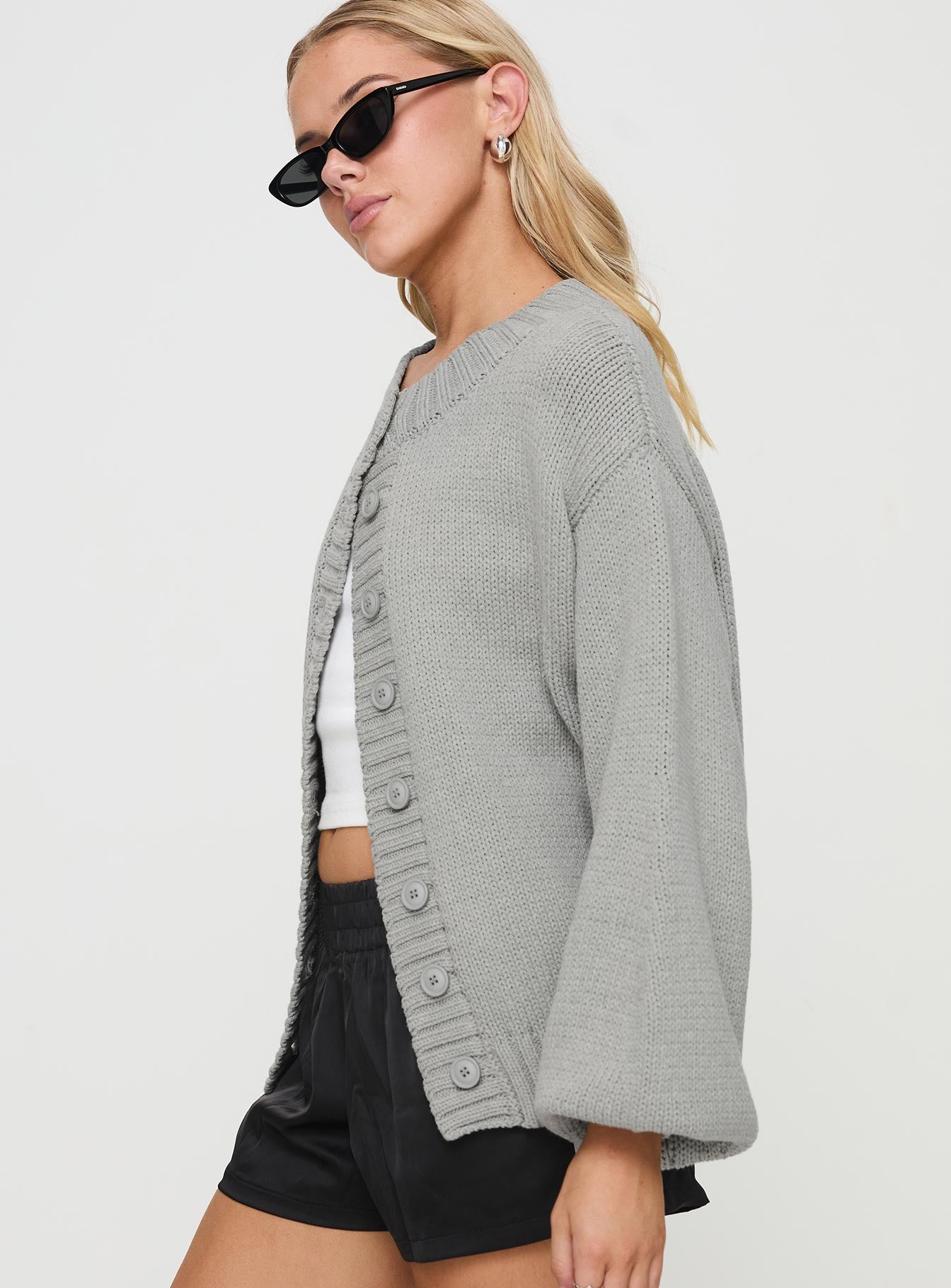 Edern Cardigan Grey Official Site For Sale