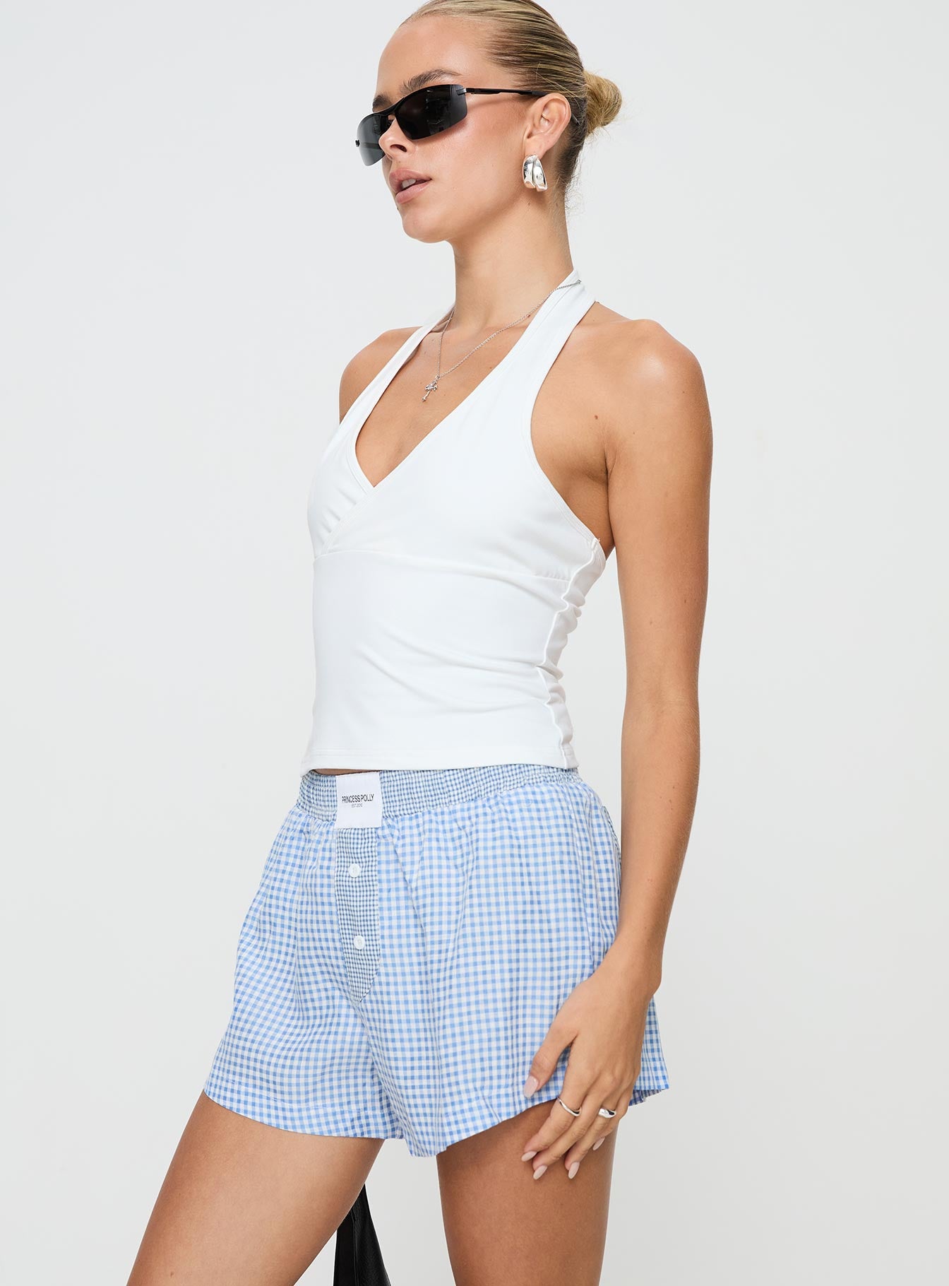 Back To It Boxer Shorts Blue Gingham Buy Cheap Looking For