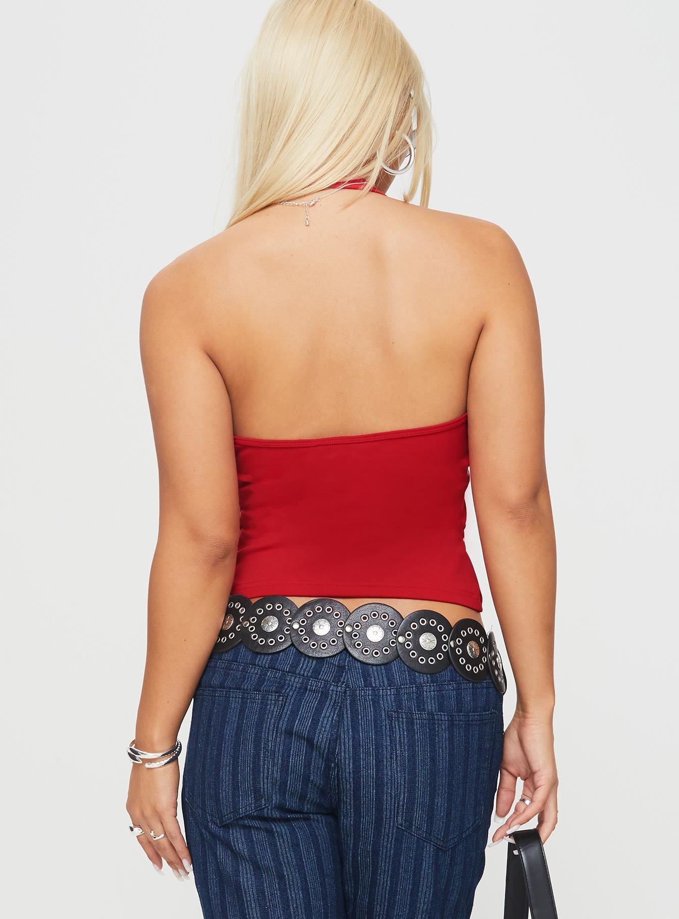 Stand By Halter Top Red Ebay Online