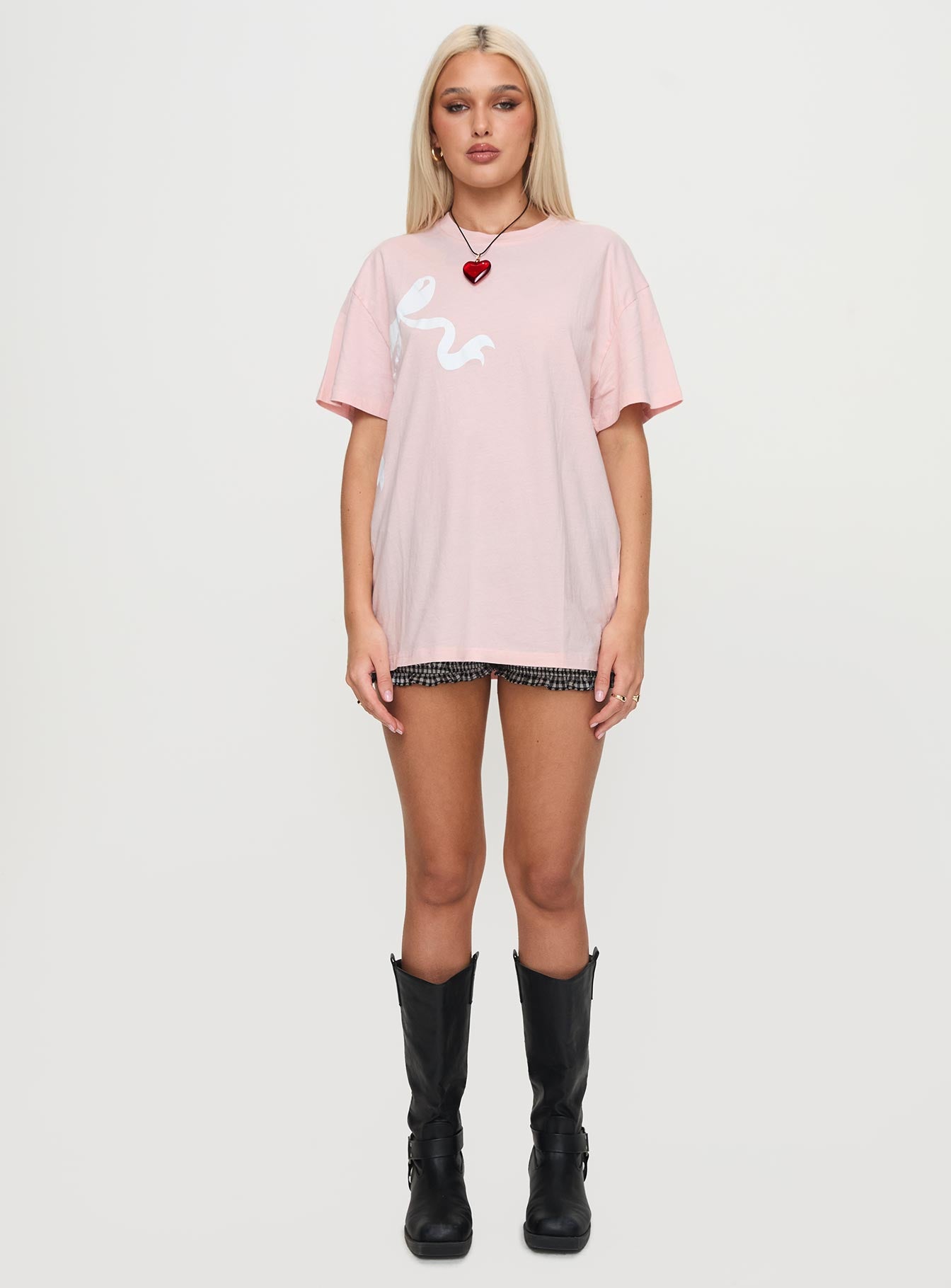 Asta Oversized Tee Pink Cheap Tumblr