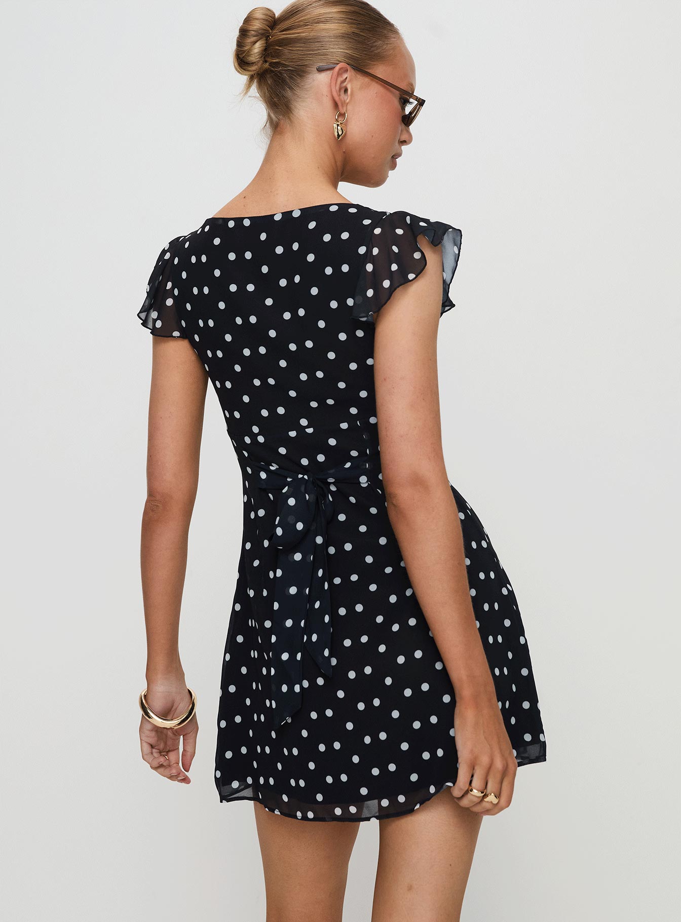 I Guess So Mini Dress Black Polka Dot Free Shipping Real