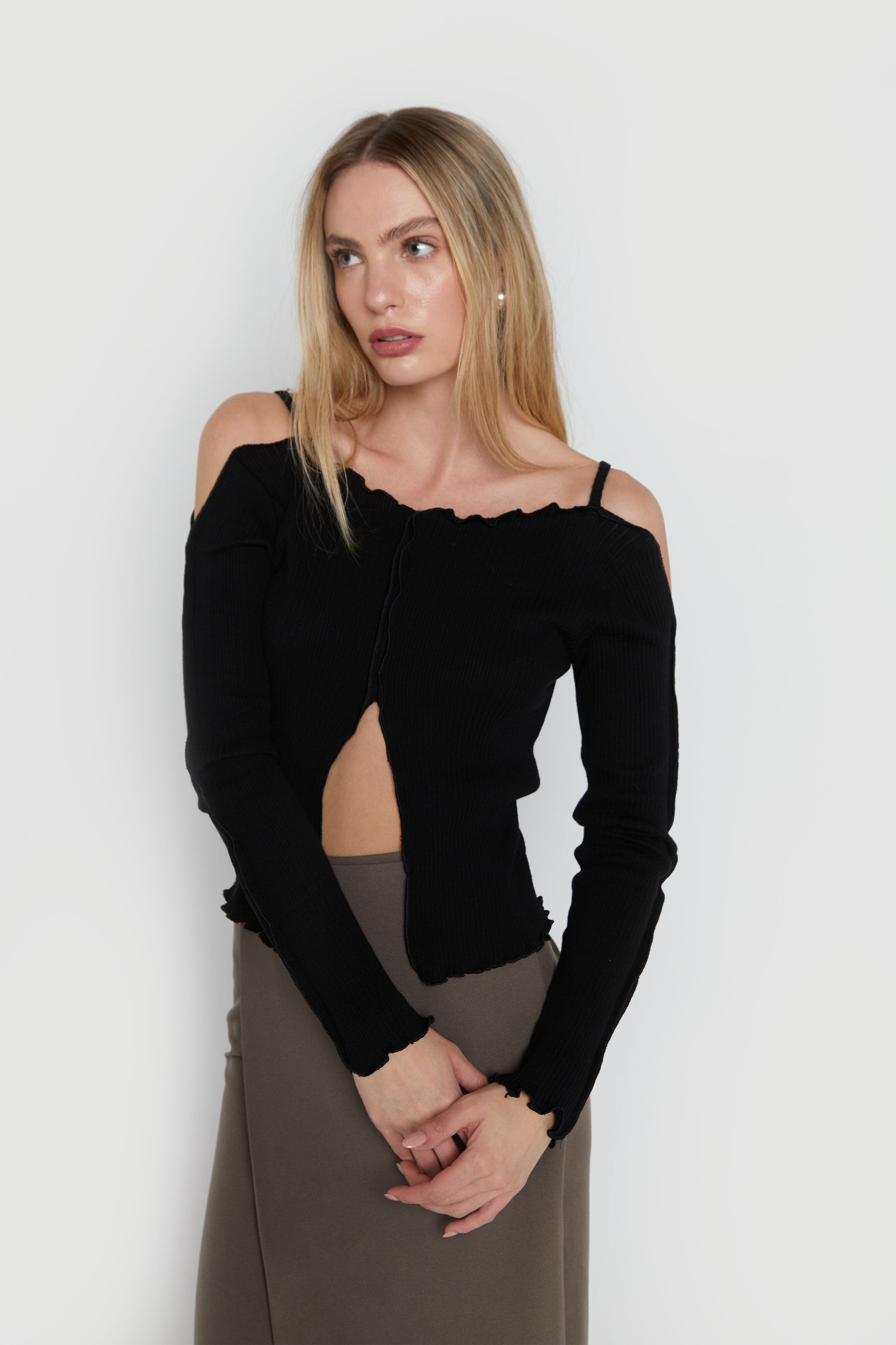 OFF-SHOULDER TOP Free Shipping Original