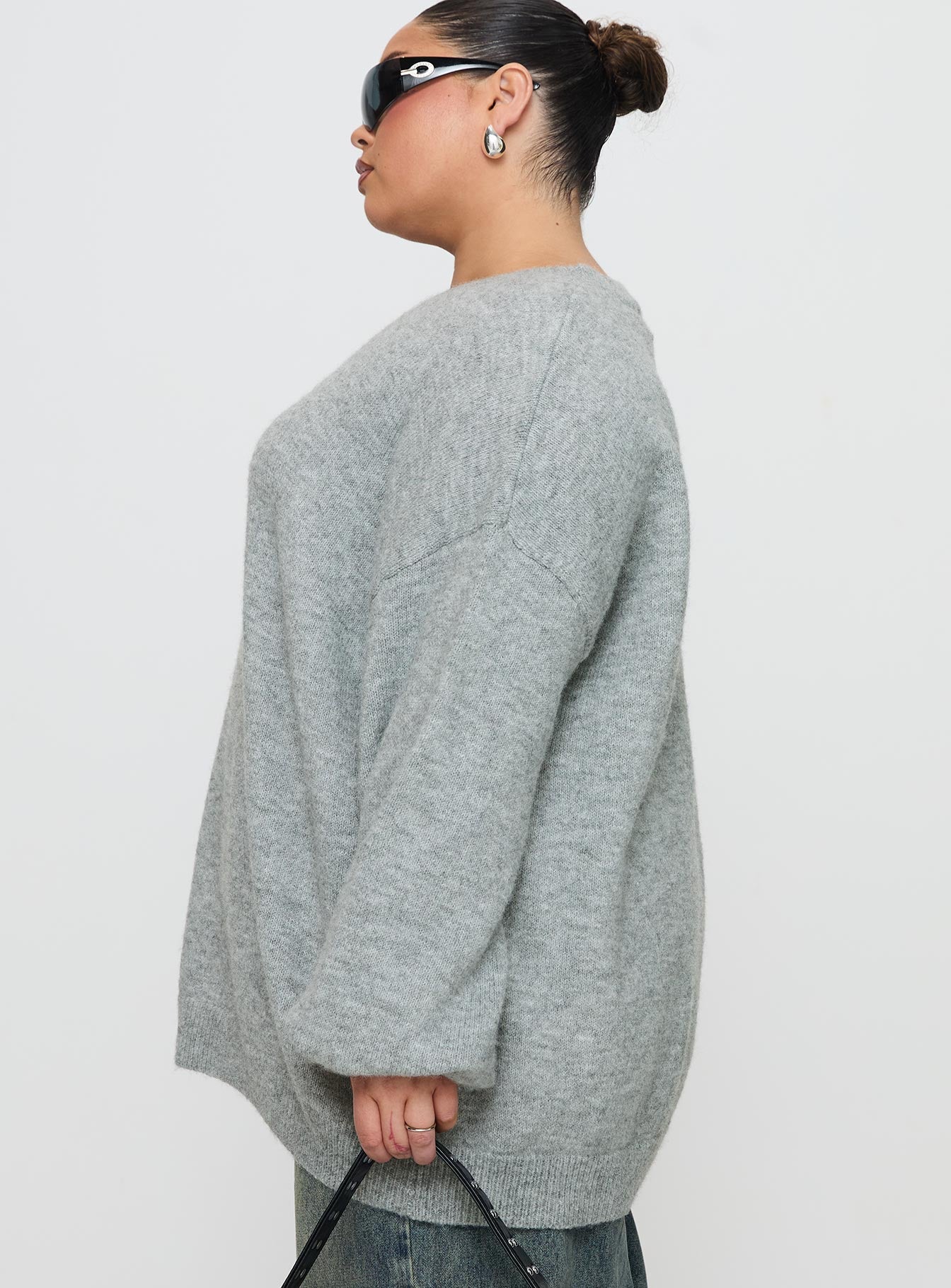 Ryanna Sweater Grey Curve Cheap Sale Enjoy