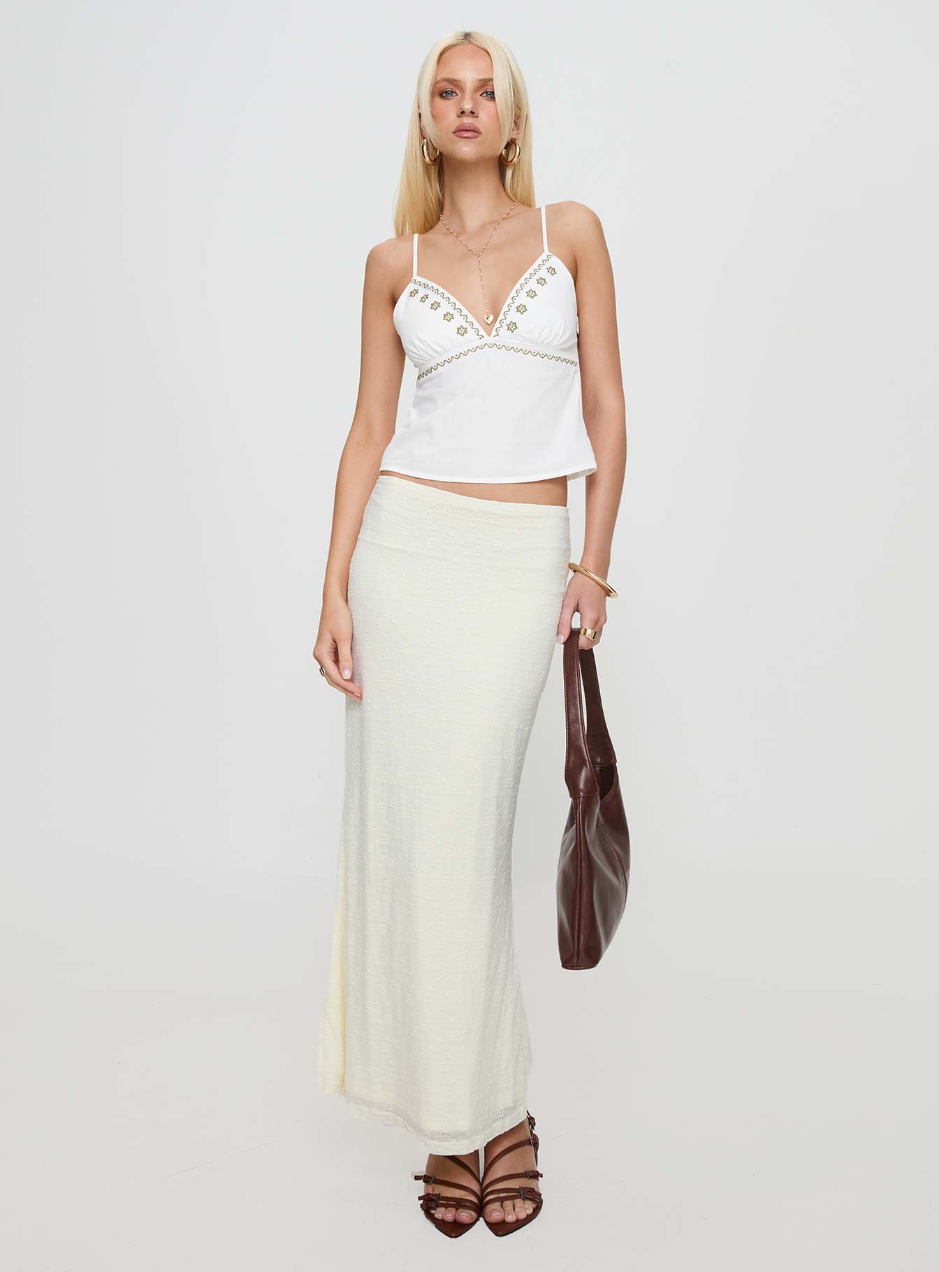 Love Like Yours Lace Maxi Skirt Cream Cheap Sale With Credit Card