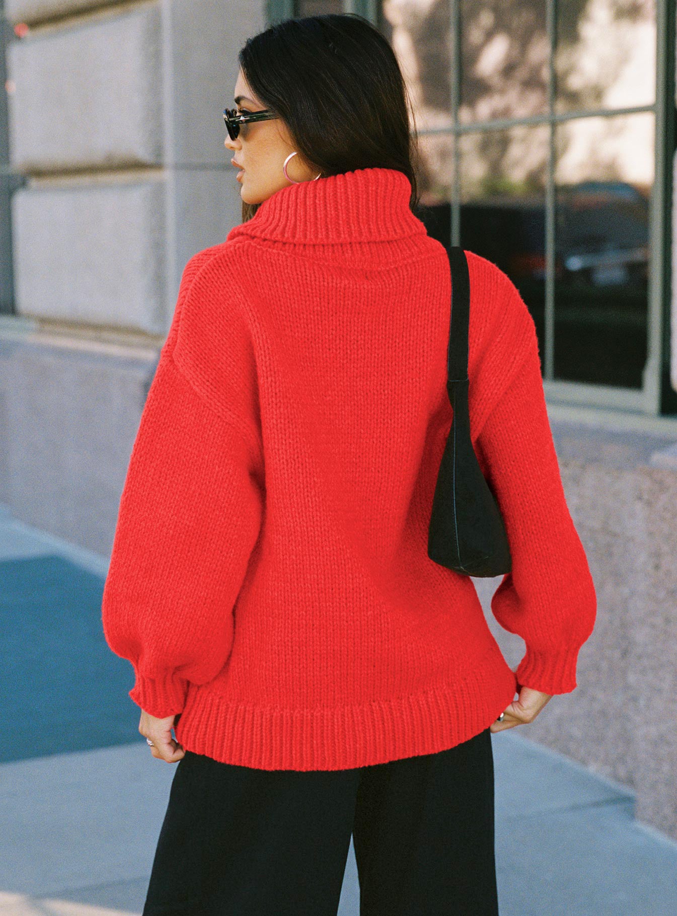 Let Love In Knit Sweater Red Big Discount Online