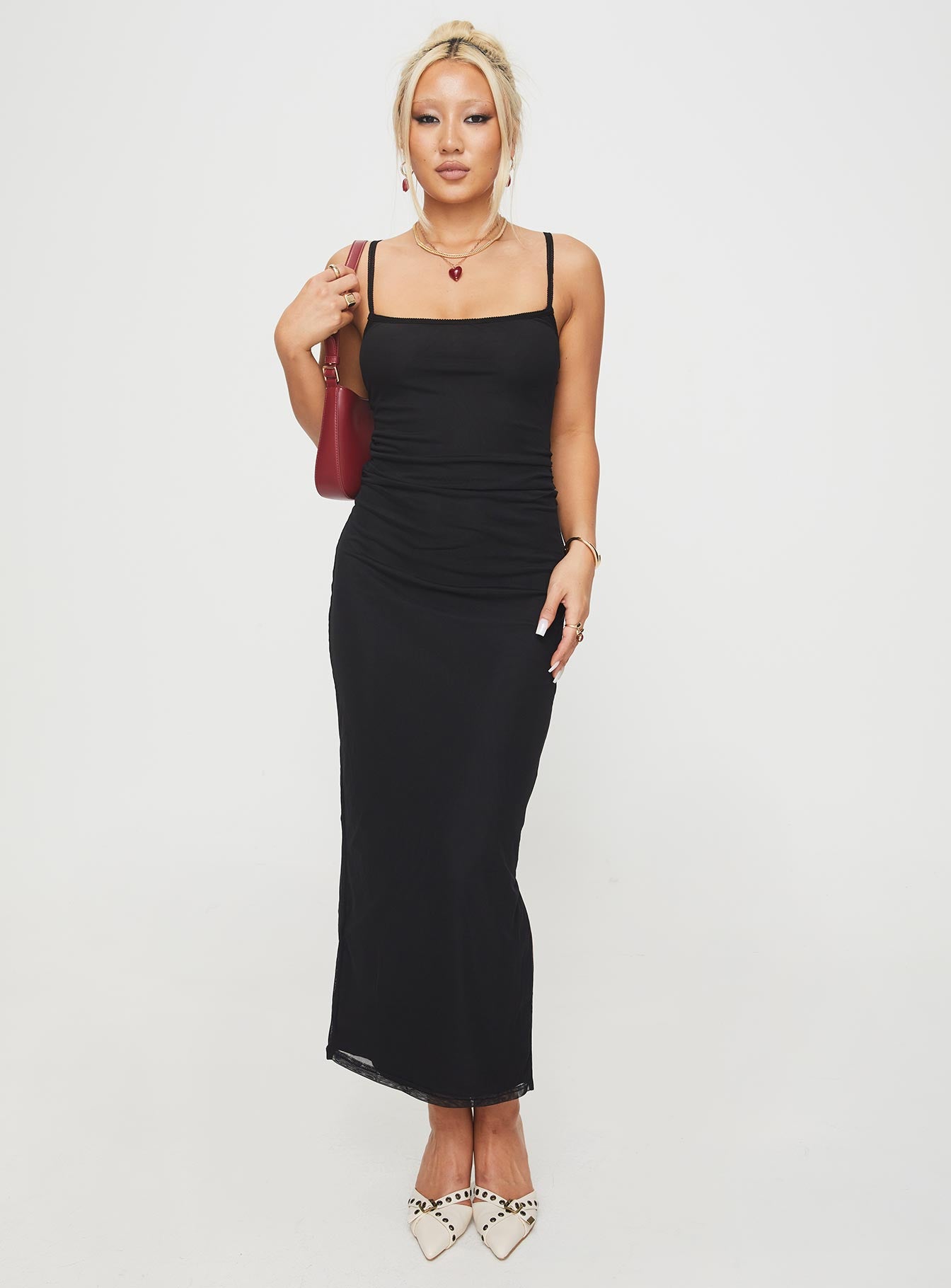 Apolline Maxi Dress Black Buy Cheap Release Dates