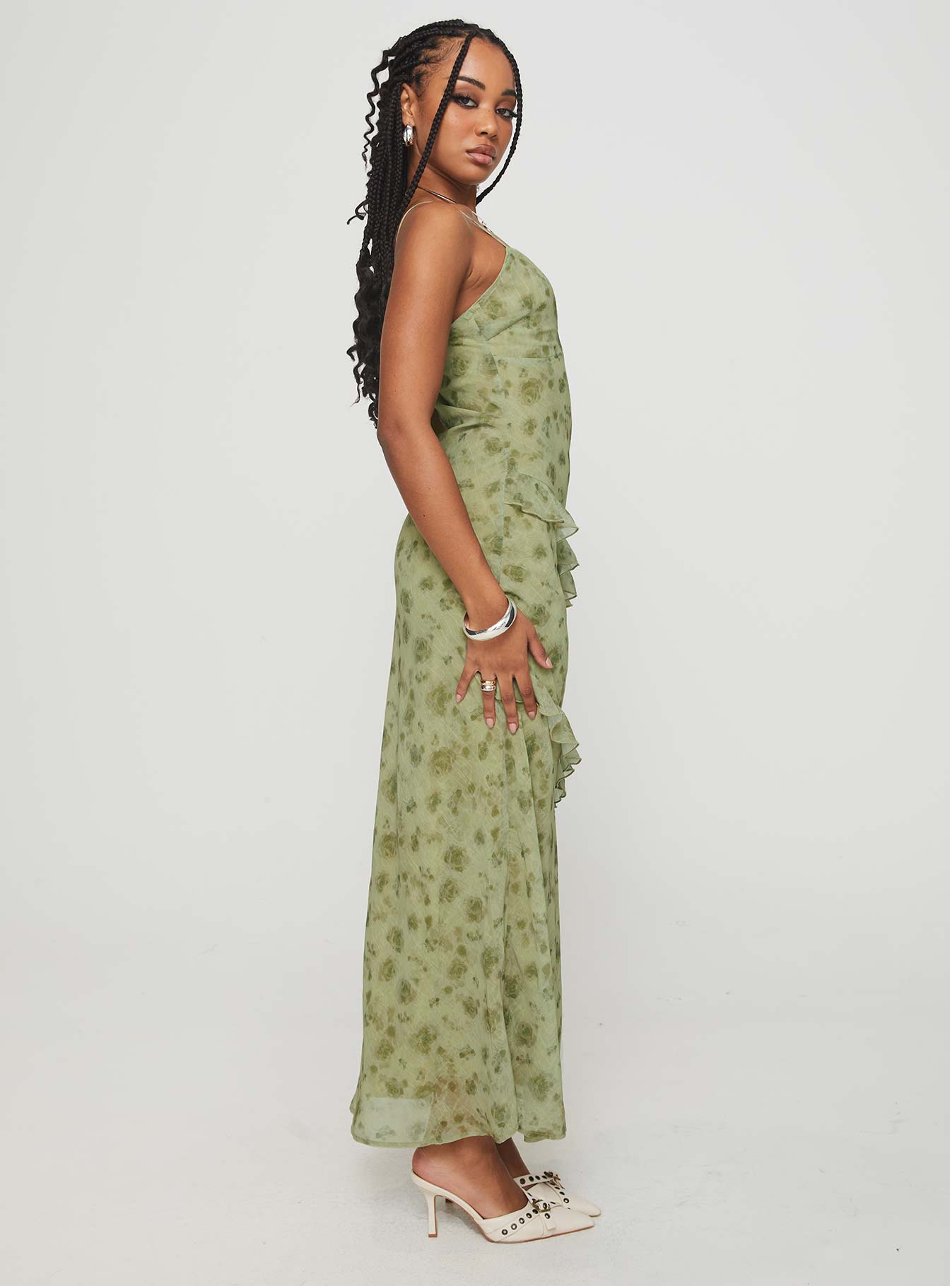 Teffoli Maxi Dress Green Eastbay Cheap Online