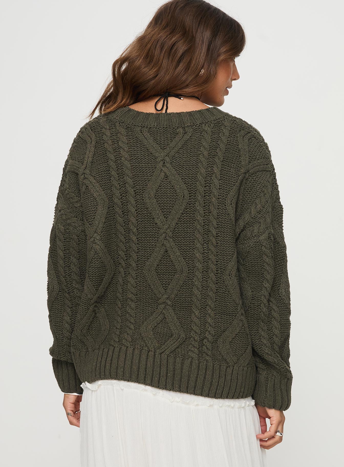 Anaya Oversized Sweater Olive Geniue Stockist Cheap Online