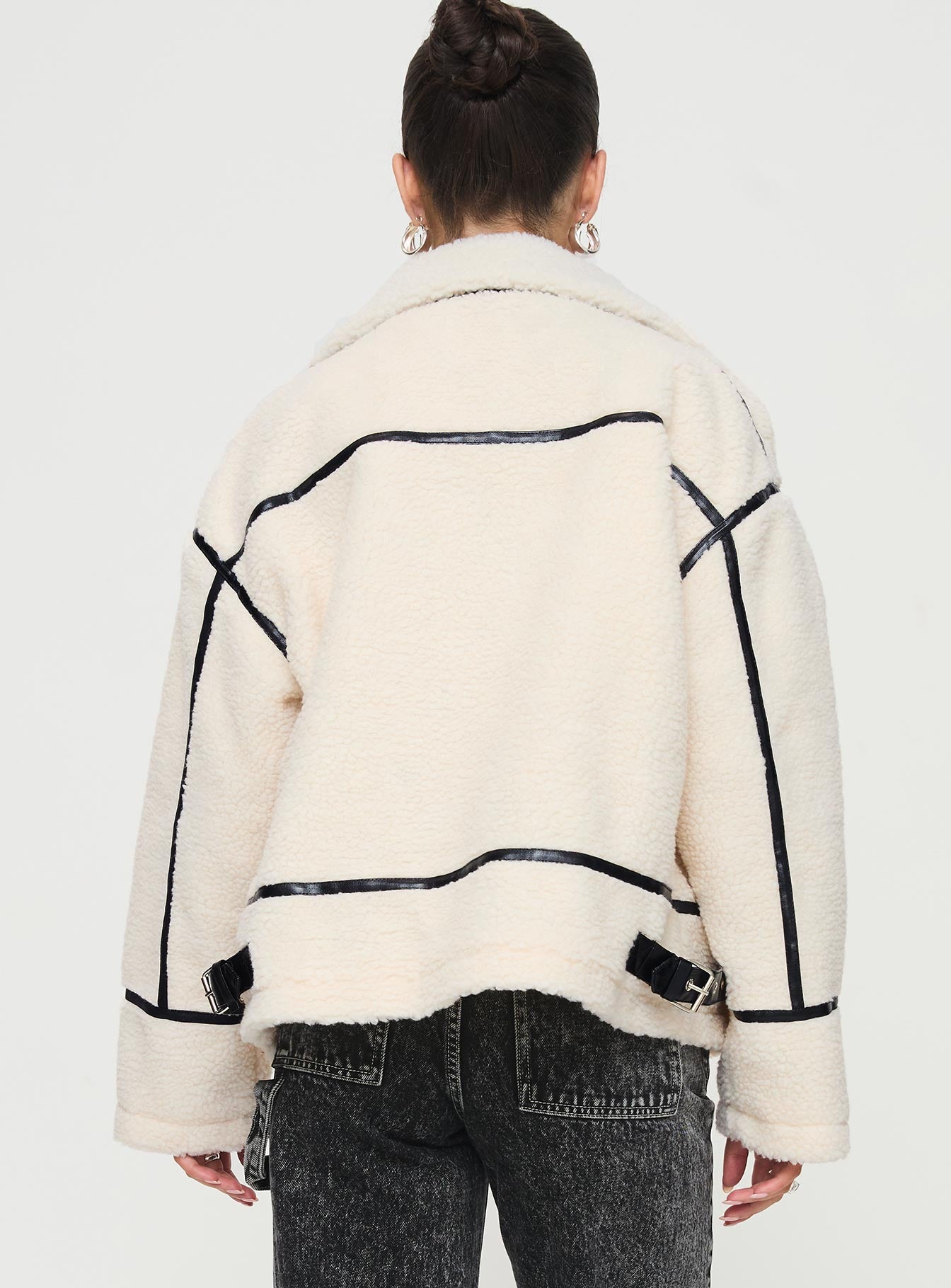 Lumanara Shearling Jacket Cream Clearance Tumblr