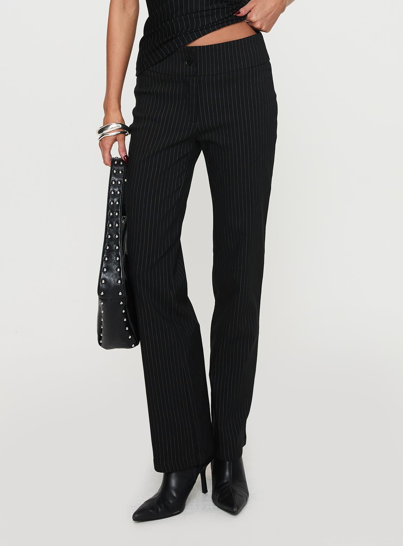 Reide Pants Black Pinstripe Free Shipping Online