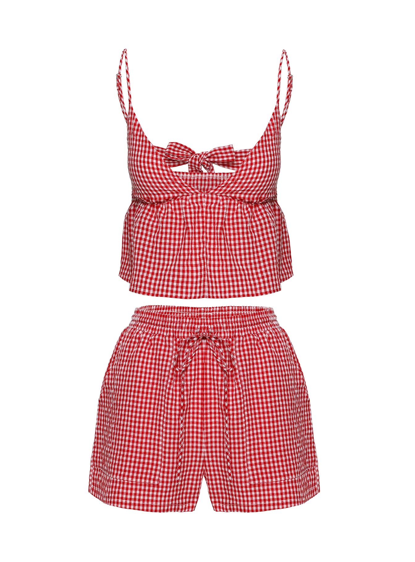 Lille Set Red Gingham Cheap Pictures