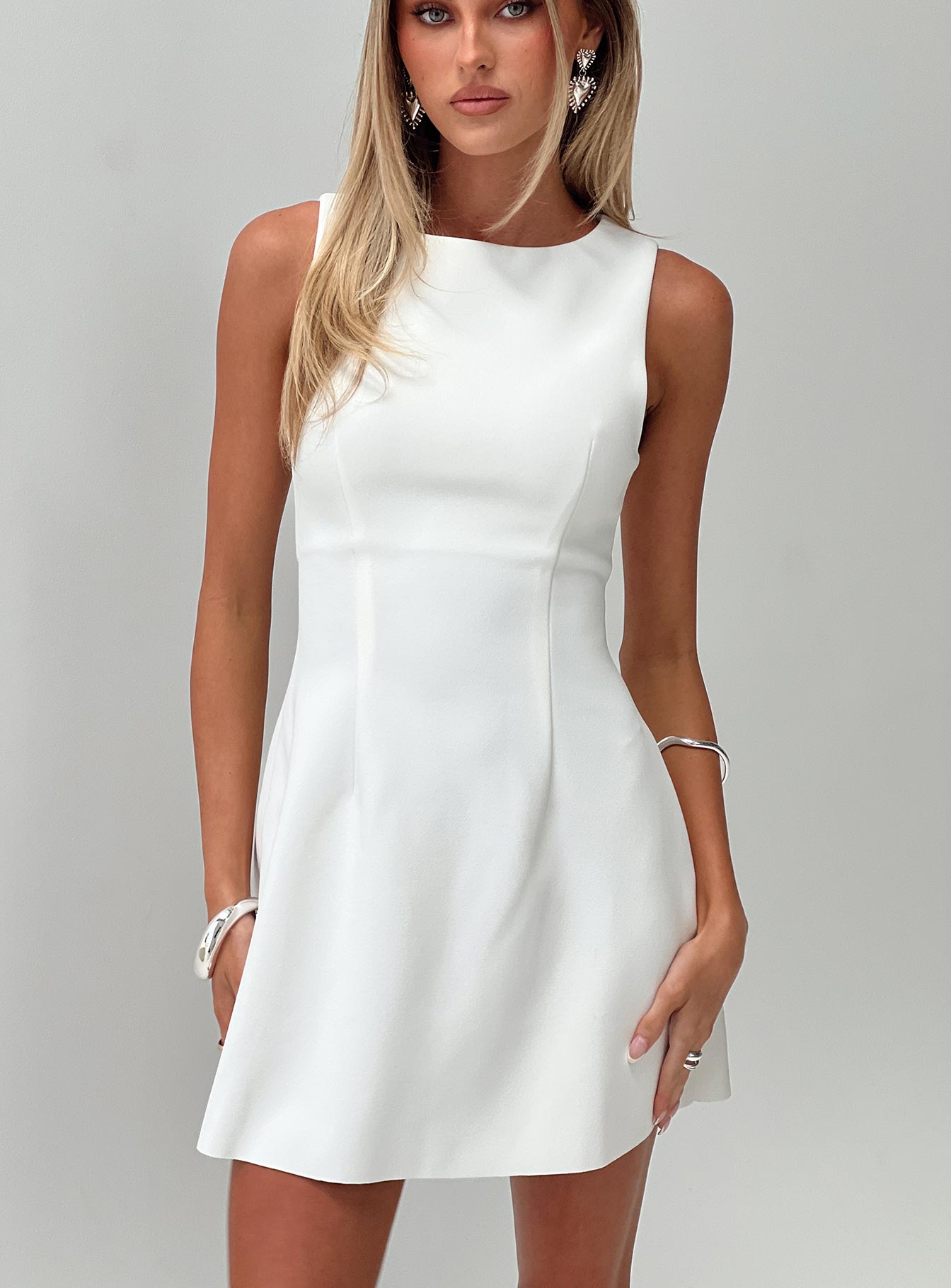 Anse Mini Dress White Cheap Pice