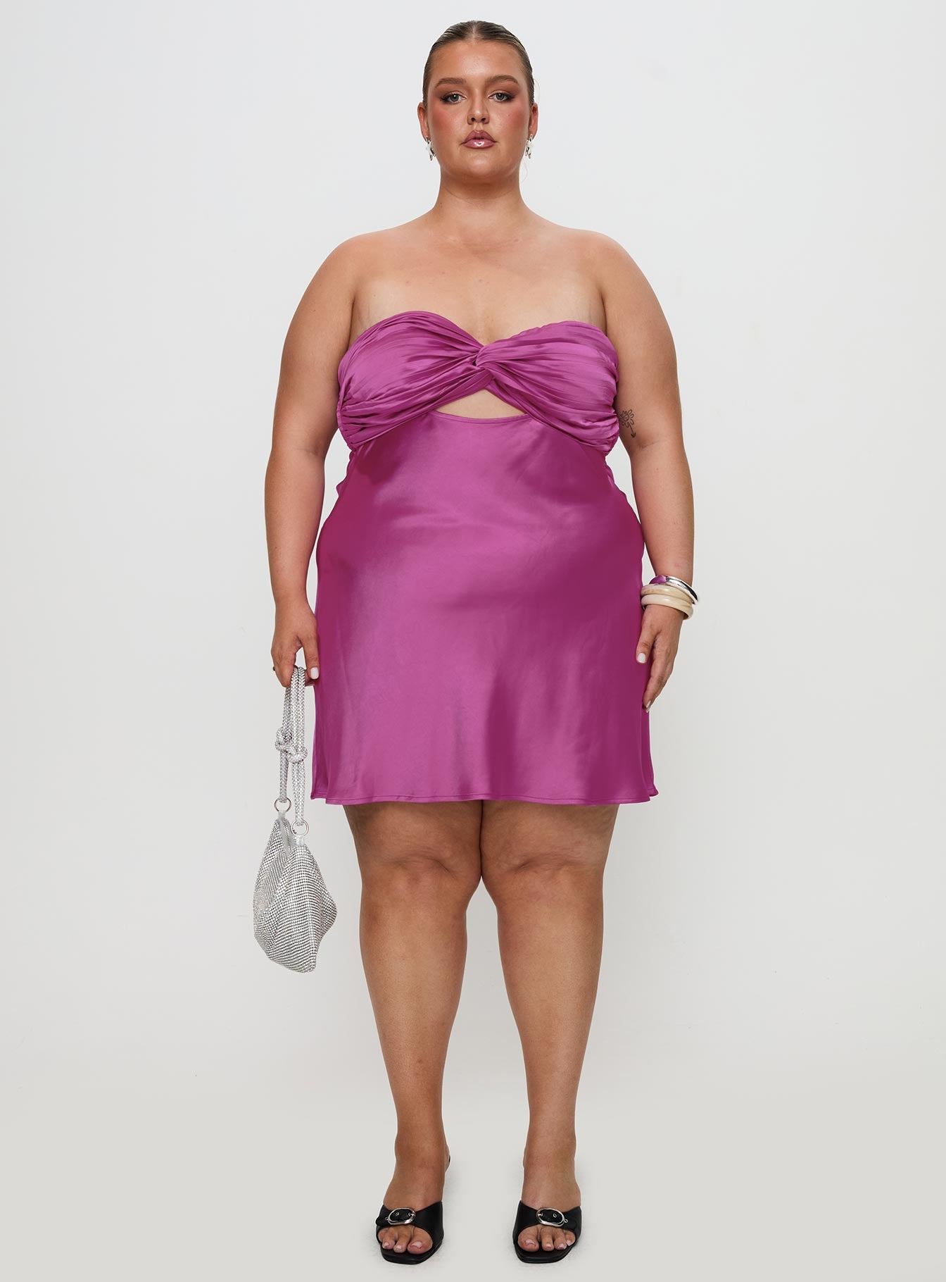 Faviola Mini Dress Purple Curve Footlocker Finishline For Sale