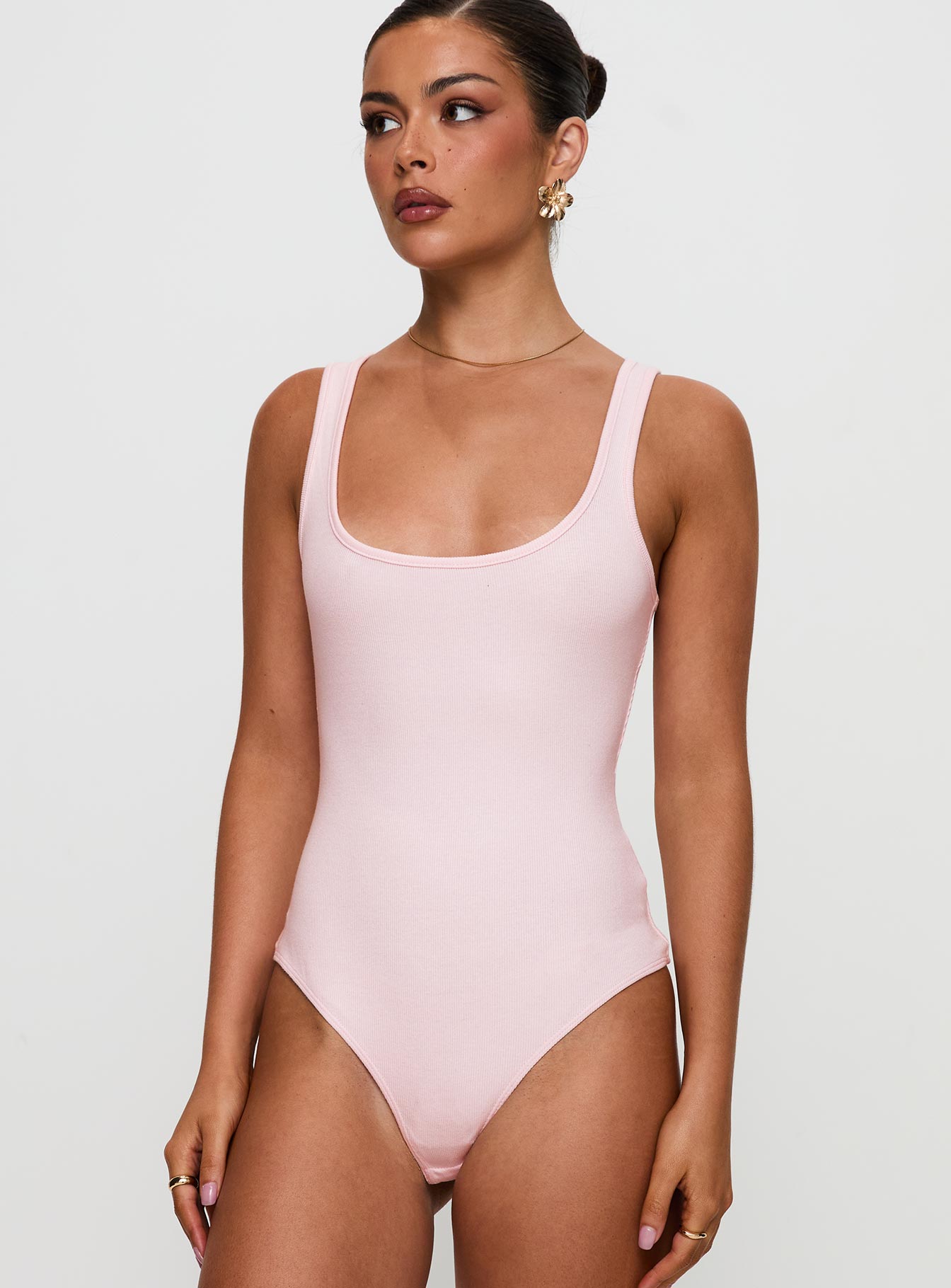 Baseline Rib Bodysuit Pink Sale Wholesale Pice