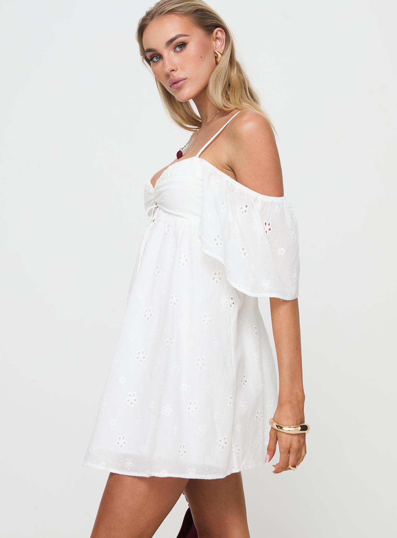 Cene Mini Dress White Clearance Original