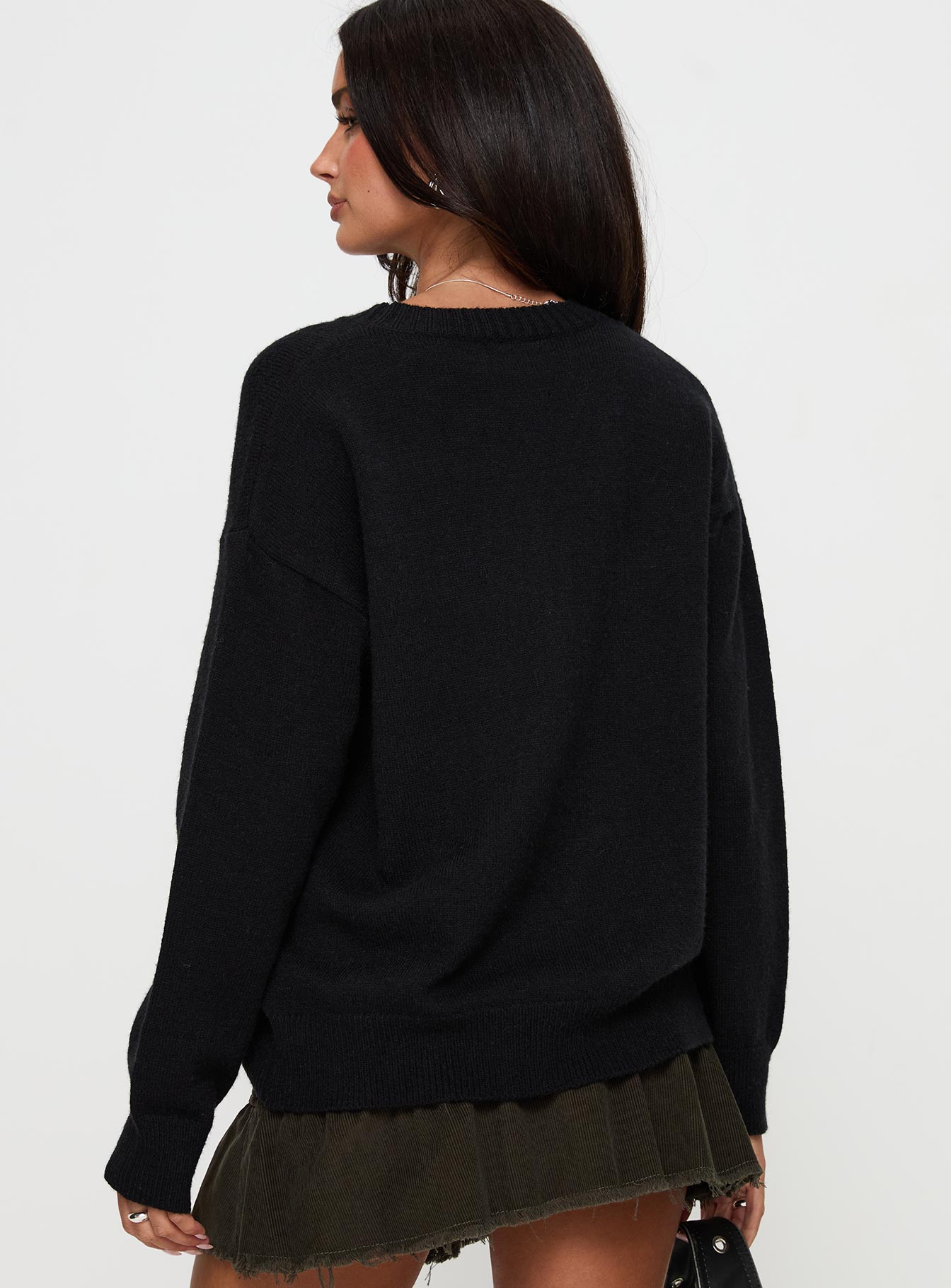 Run The Party Knit Sweater Black Cheapest