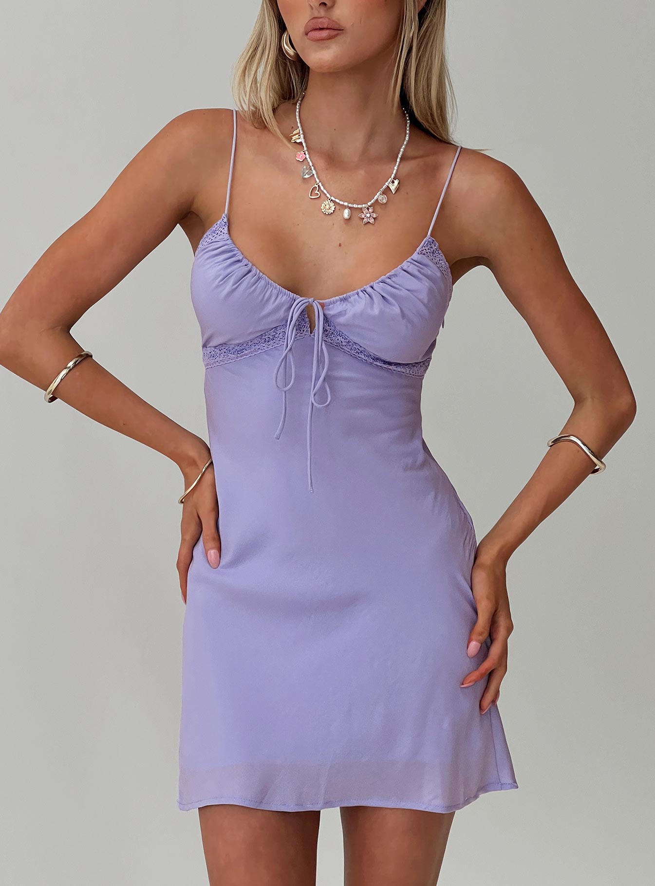 Emily Mini Dress Lilac Browse