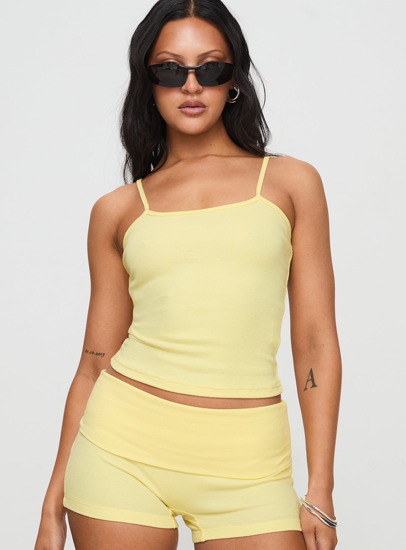 Baseline Rib Top Yellow Clearance For Cheap