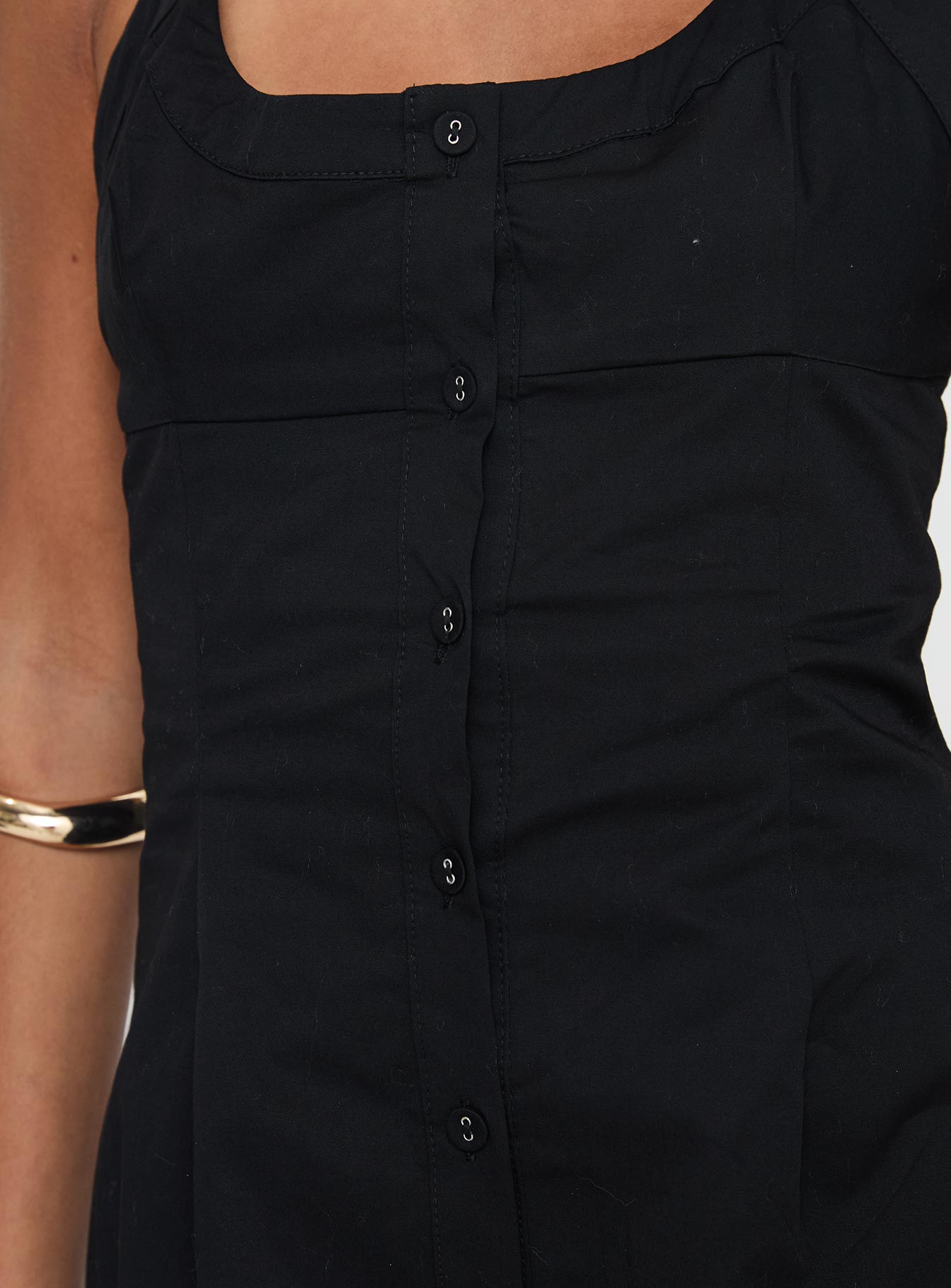 Mallorie Halter Mini Dress Black Sale 100% Authentic