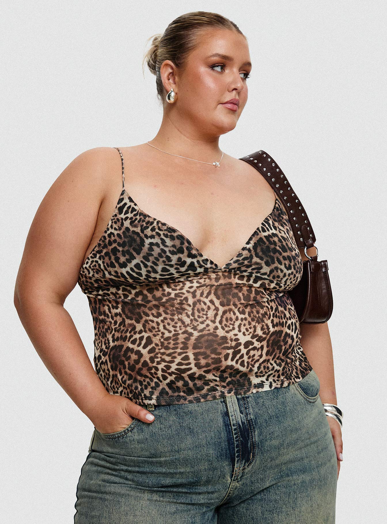 Fast Times Top Leopard Curve Free Shipping Supply