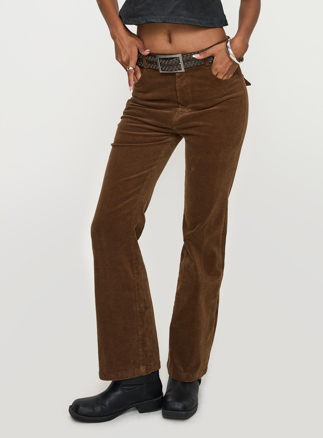 Feature Pants Brown Discount Fashion Style