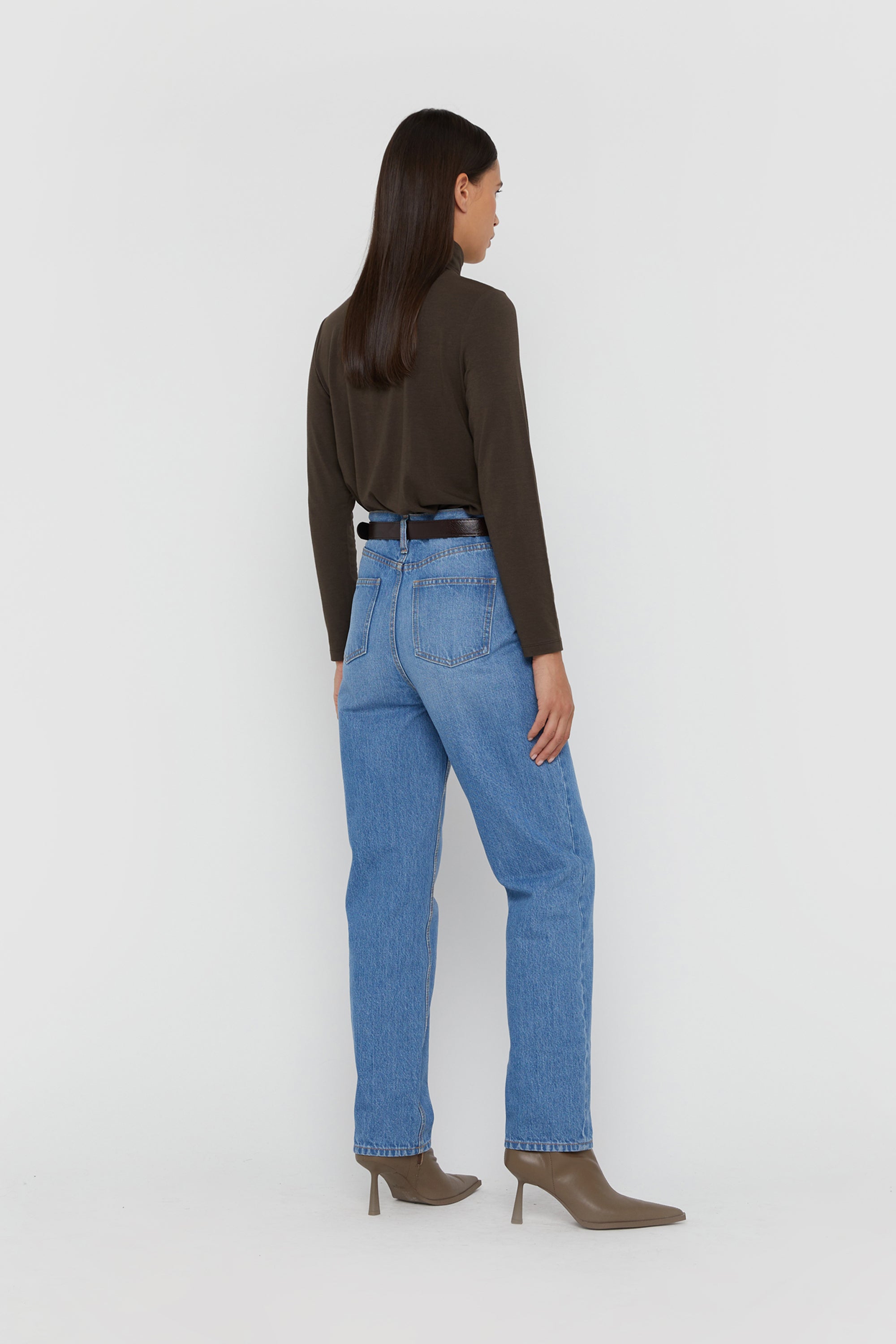 HIGH WAISTED TAPERED JEANS Popular Sale Online