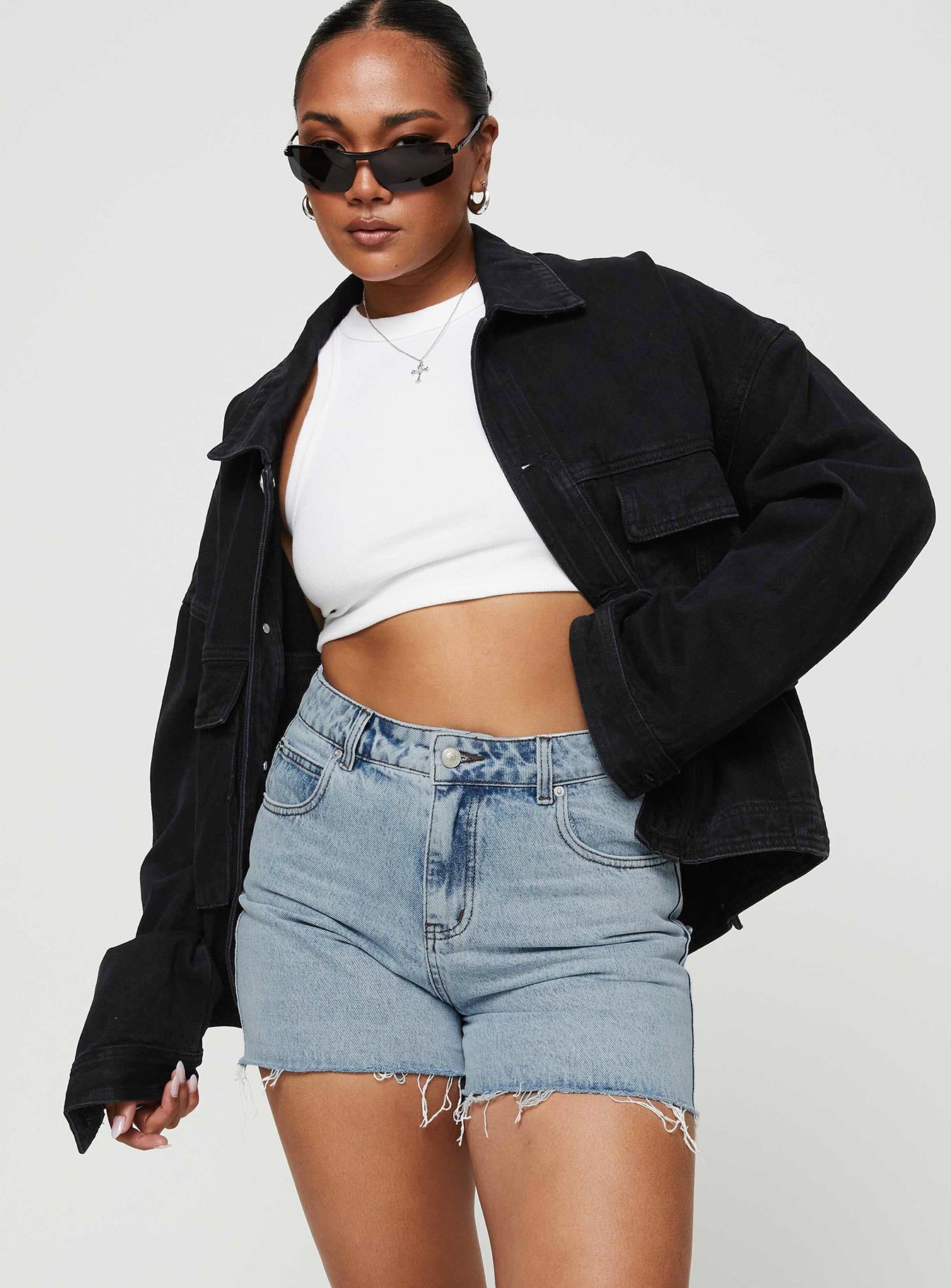 Laurena Denim Shorts Tall Lower Impact Latest Collections