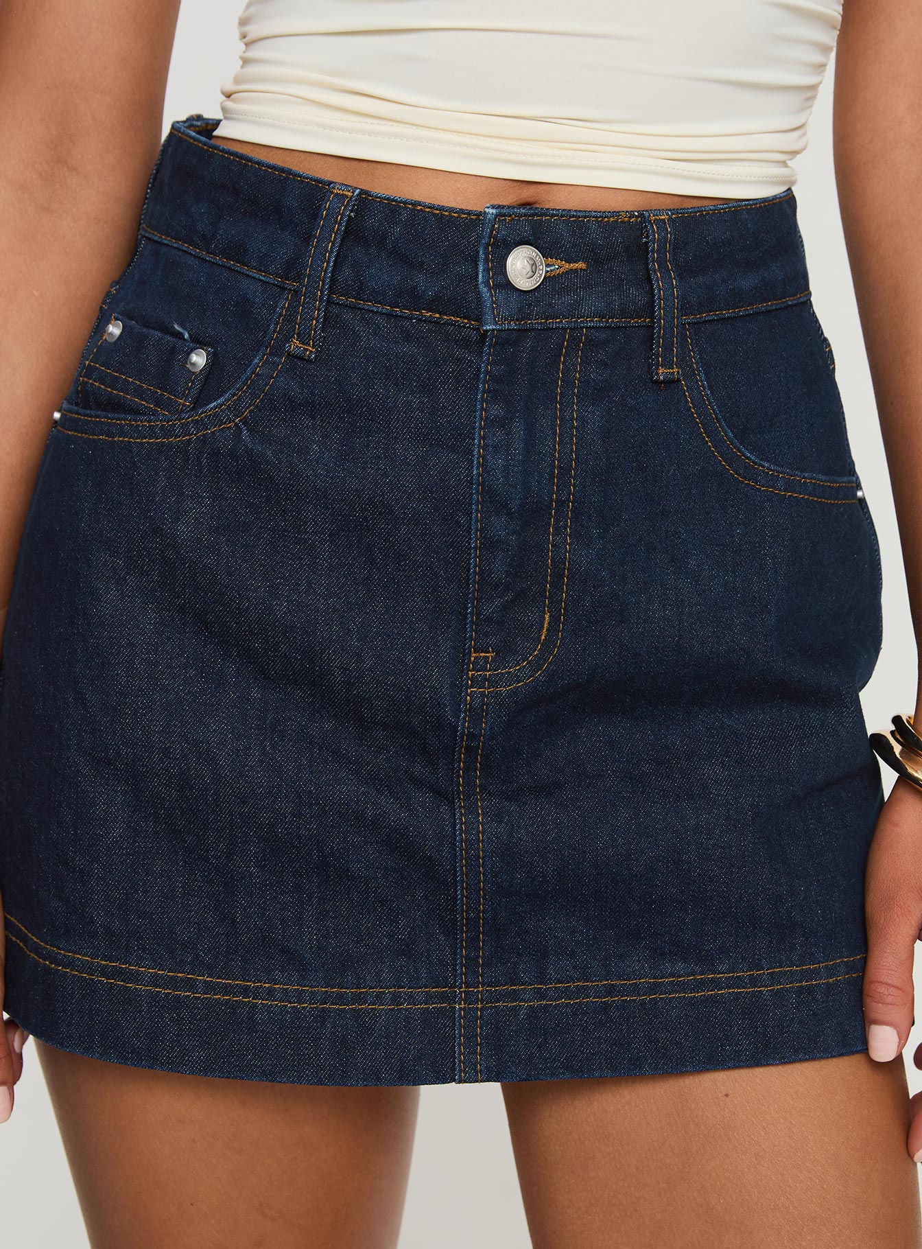 Heuston Denim Skort Dark Wash Lower Impact Free Shipping Exclusive