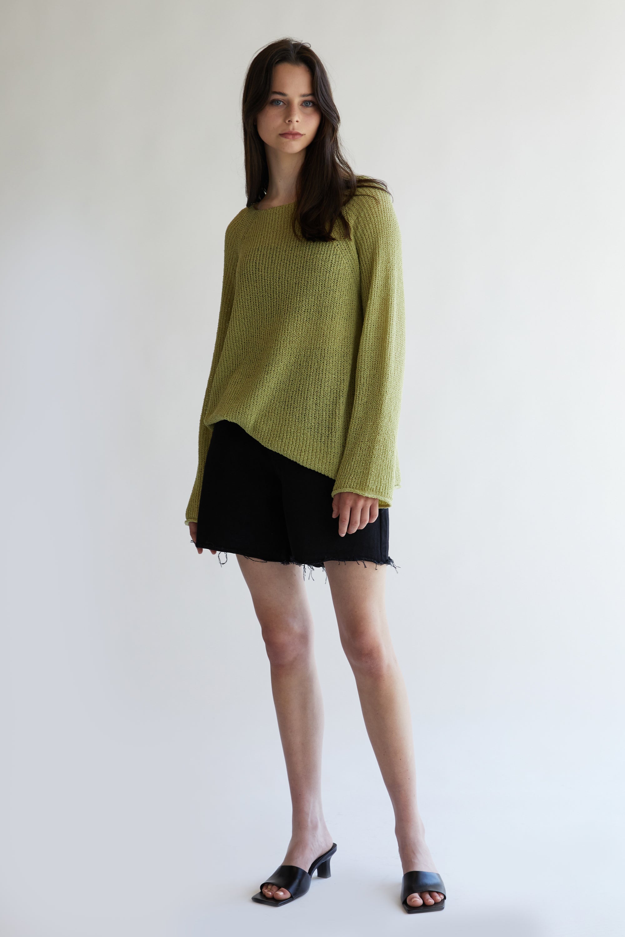 LIGHTWEIGHT RIB-KNIT SWEATER Low Cost