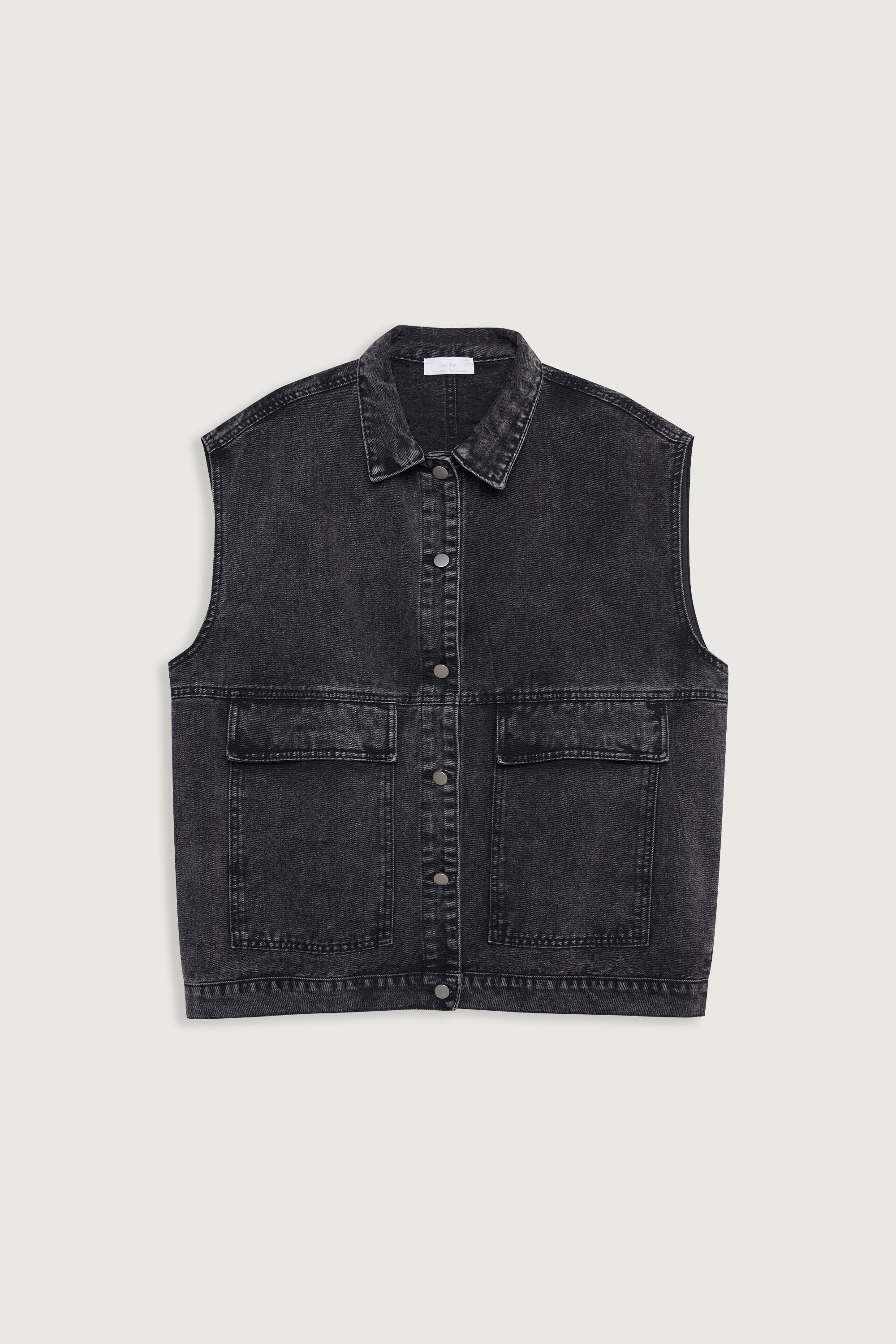 OVERSIZED DENIM VEST Free Shipping Low Pice Fee Shipping