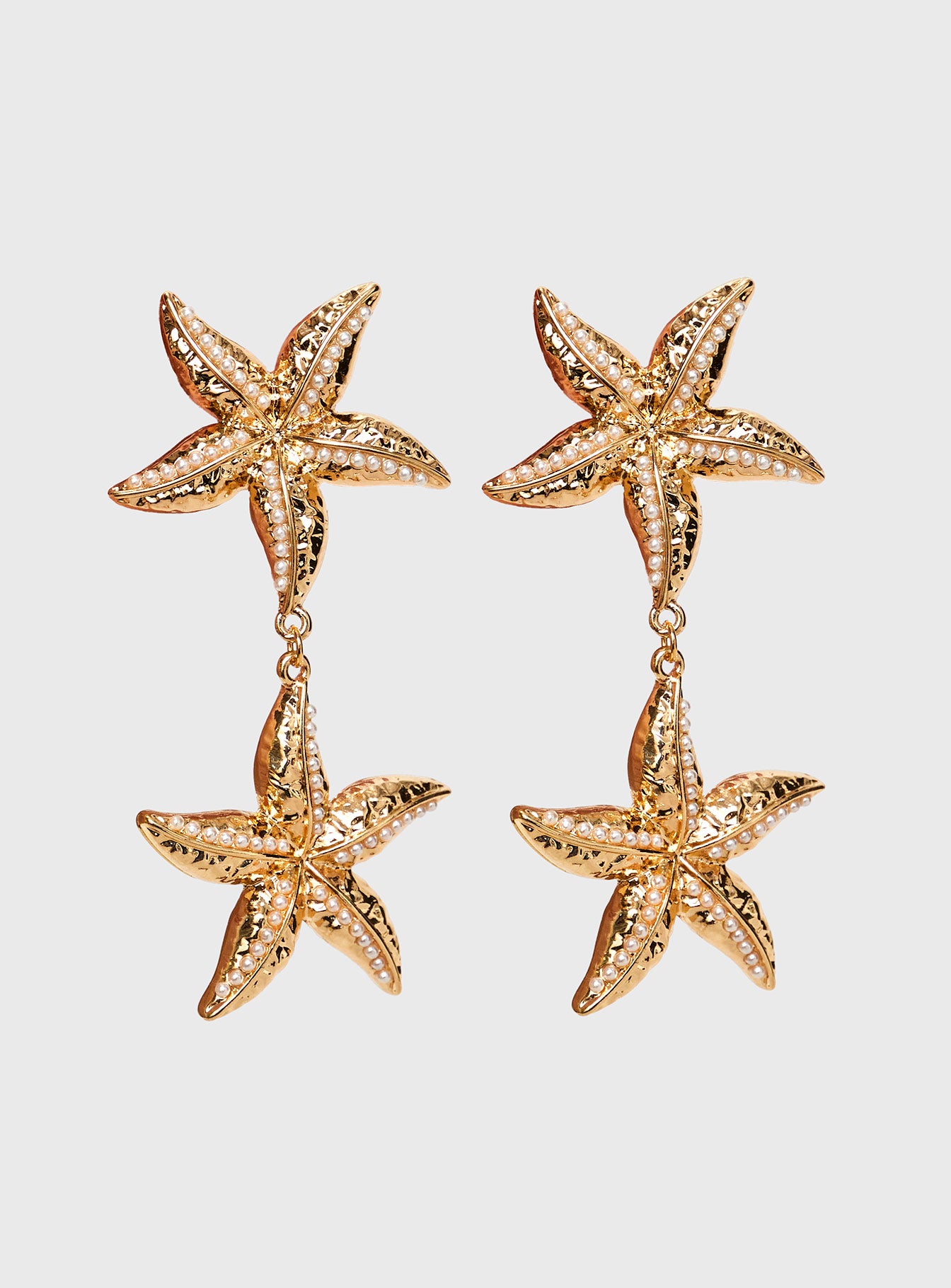 Starfish Drop Earrings Gold Visit For Sale