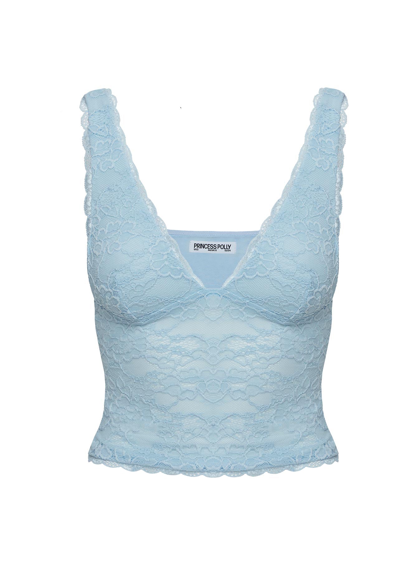 Silkie Lace Top Blue Reliable Cheap Online