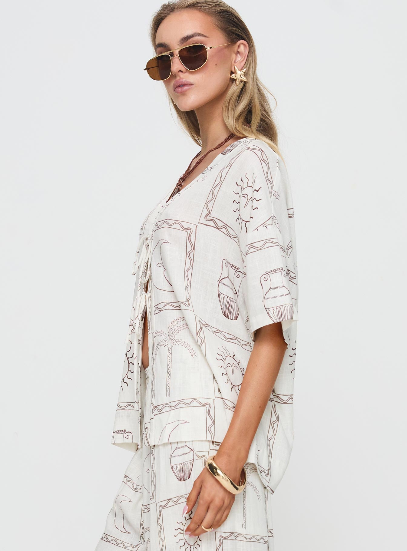 Sun Dream Shirt Cream / Multi Find Great Cheap Online